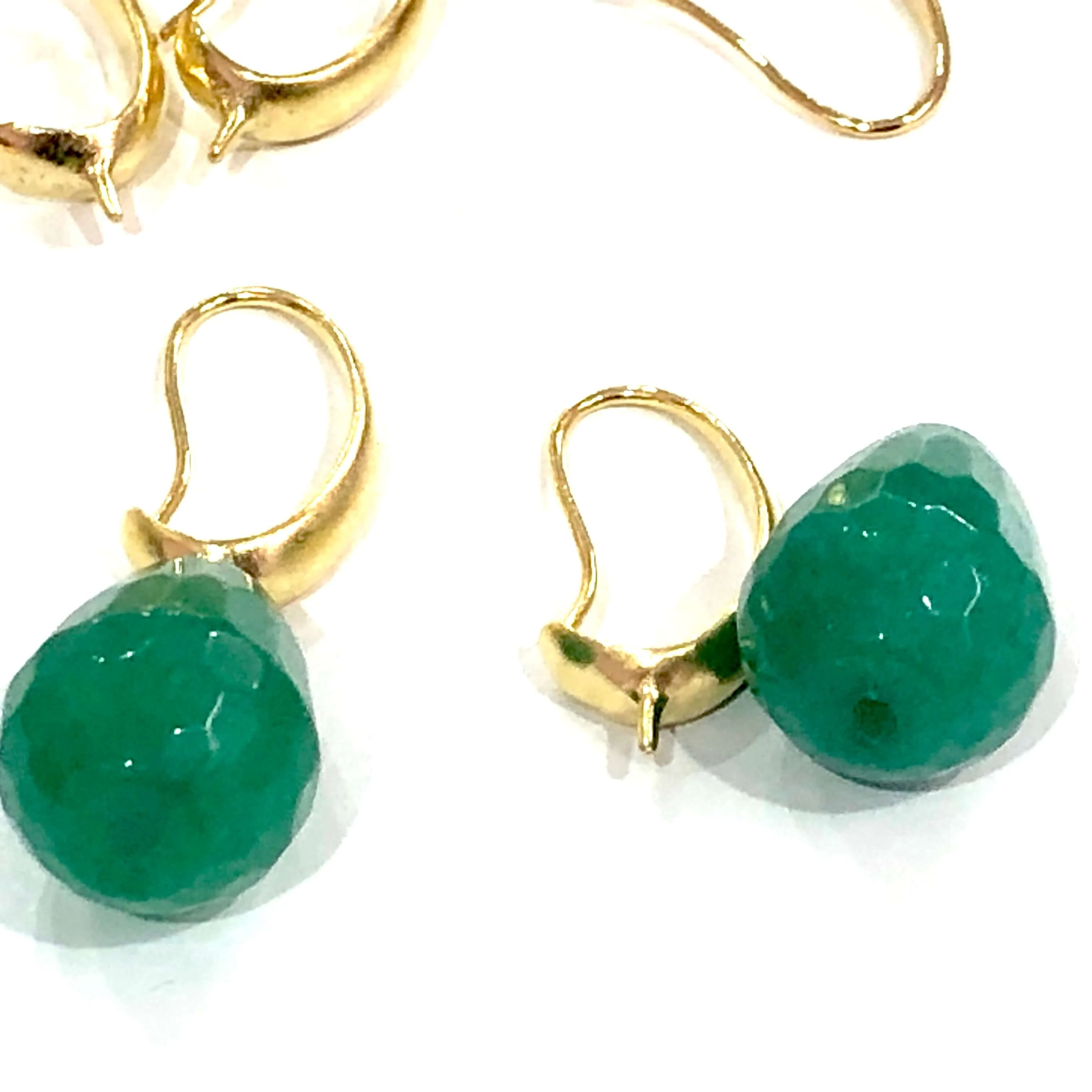 24Kt Gold Plated Brass Earrings, Gold Plated Earrings - Image 4