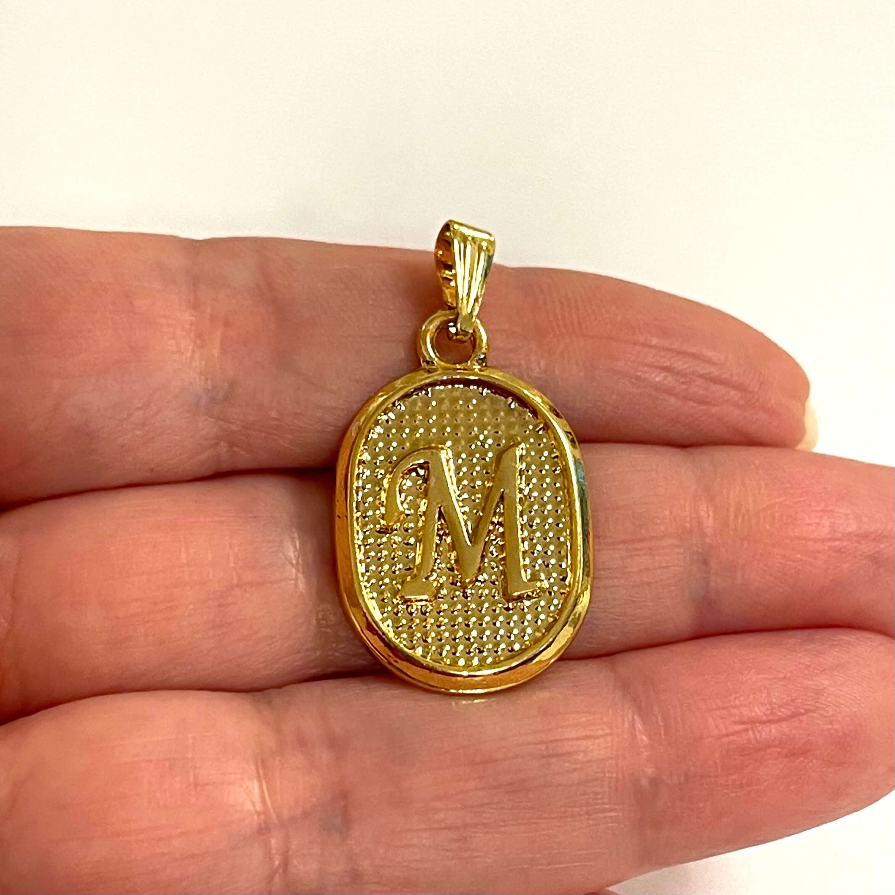 24Kt Gold Plated Brass Initial Pendants - Image 10