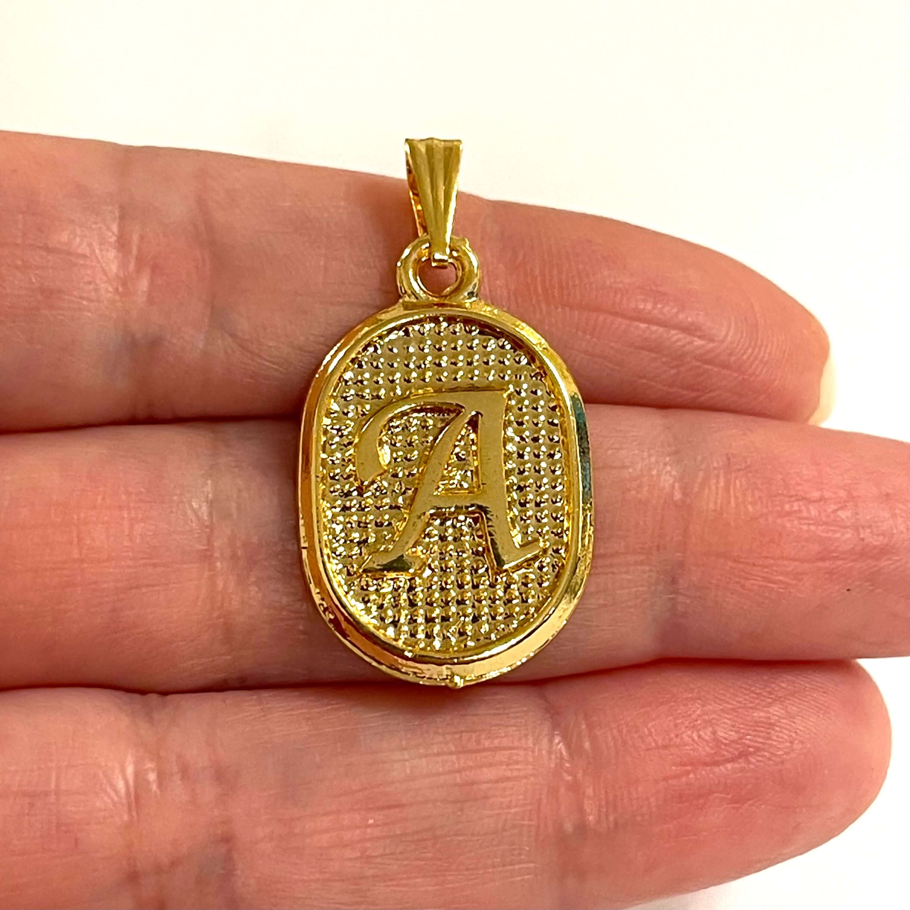 24Kt Gold Plated Brass Initial Pendants - Image 2