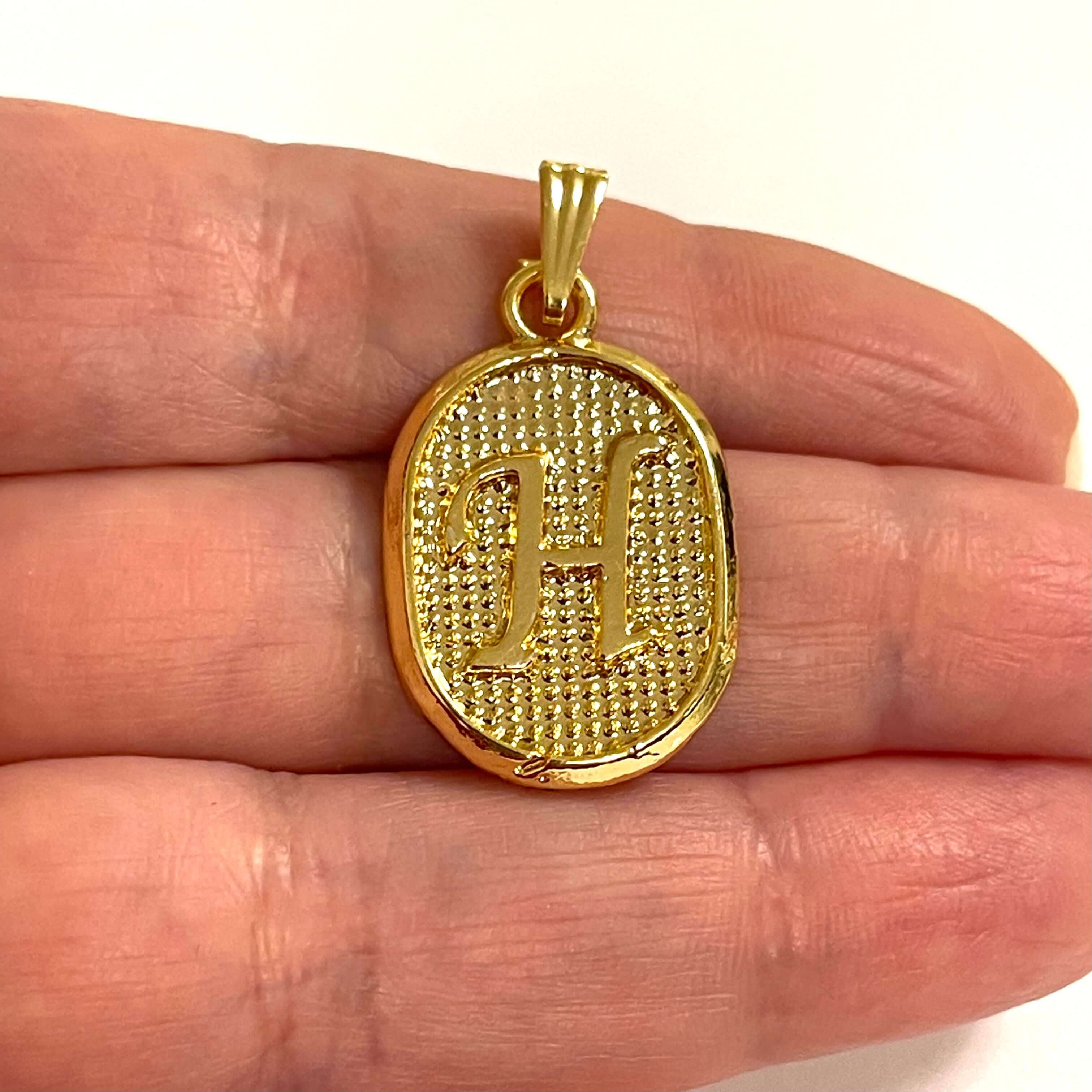 24Kt Gold Plated Brass Initial Pendants - Image 7