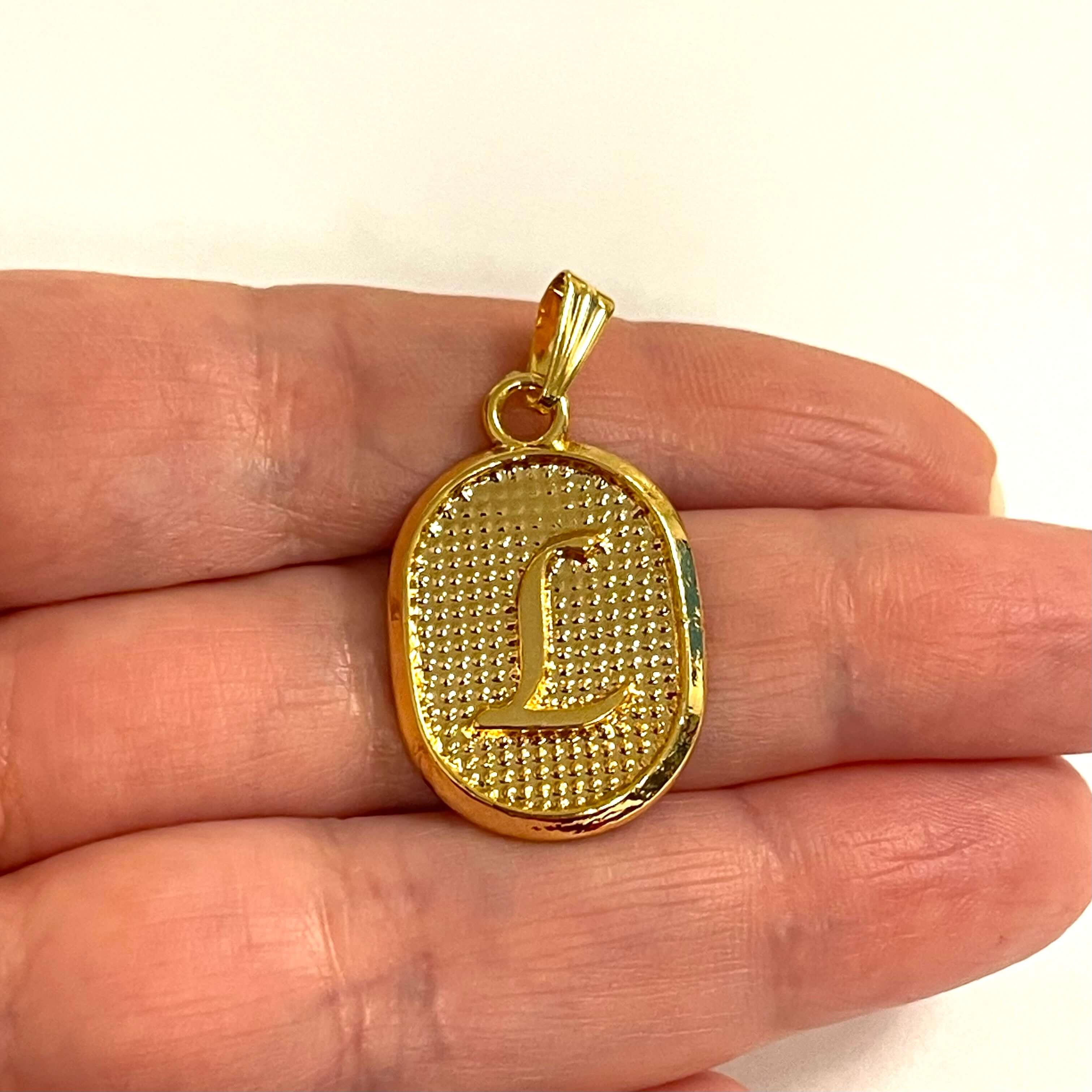 24Kt Gold Plated Brass Initial Pendants - Image 9