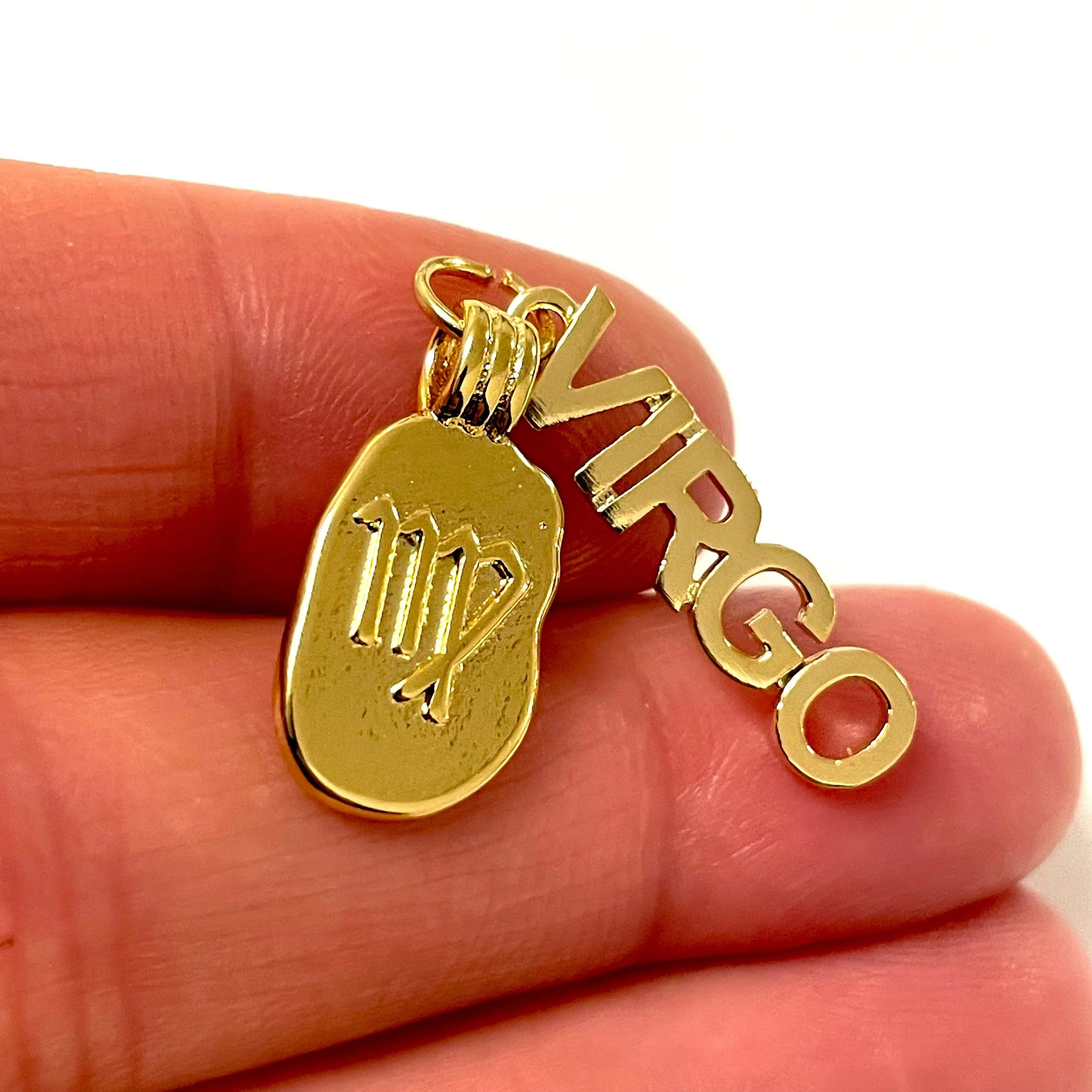24Kt Gold Plated Brass Zodiac Horoscope Sign, Constellation Medallion Pendant,  Celestial Astrology Charm for Necklace Jewelry Making-Chain&Jump Rings Not Included - Image 19