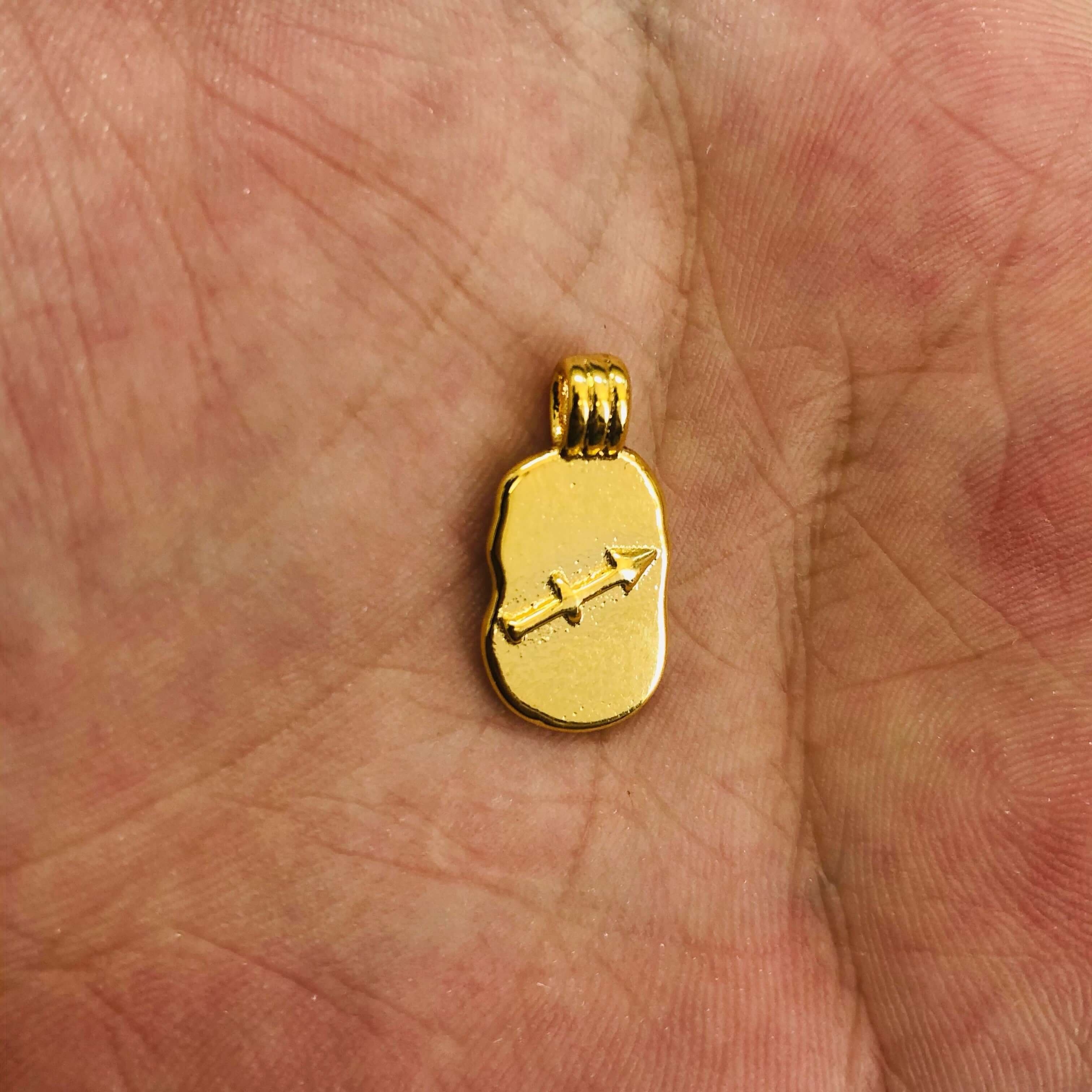 24Kt Gold Plated Brass Zodiac Horoscope Sign, Constellation Medallion Pendant,  Celestial Astrology Charm for Necklace Jewelry Making - Image 15