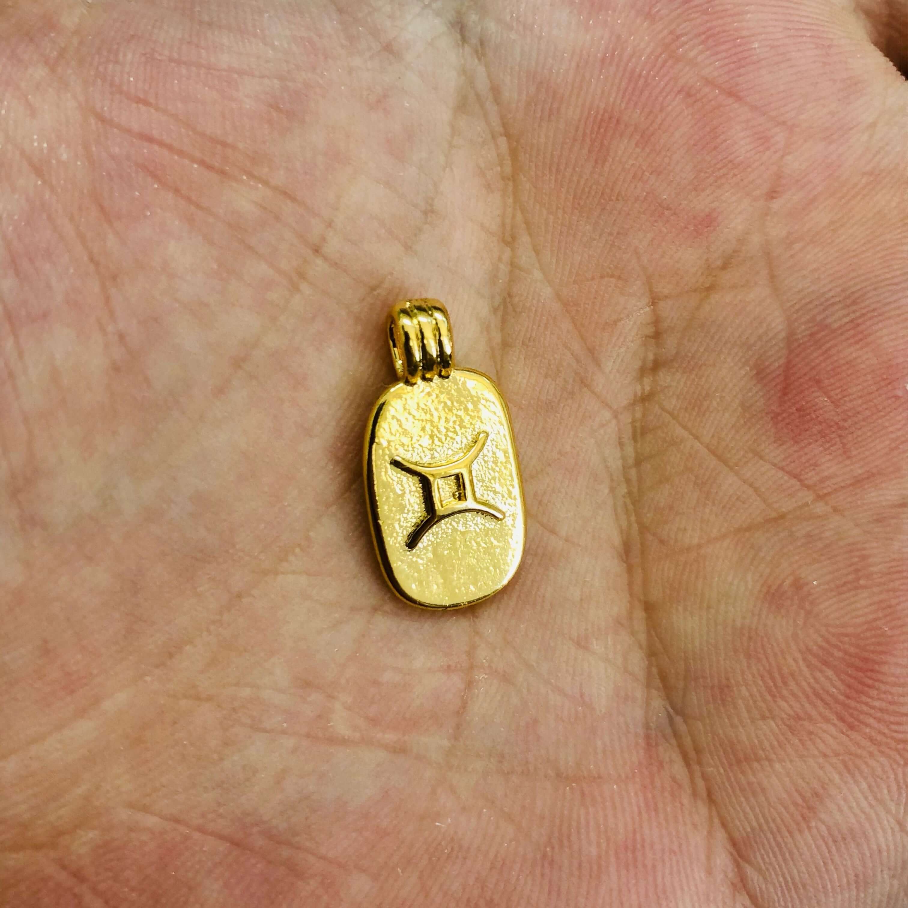 24Kt Gold Plated Brass Zodiac Horoscope Sign, Constellation Medallion Pendant,  Celestial Astrology Charm for Necklace Jewelry Making - Image 23