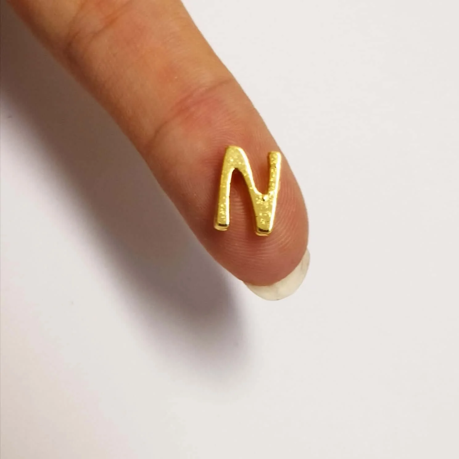 24Kt Gold Plated Initial Charms, Gold Alphabet Letter Charm - Image 18