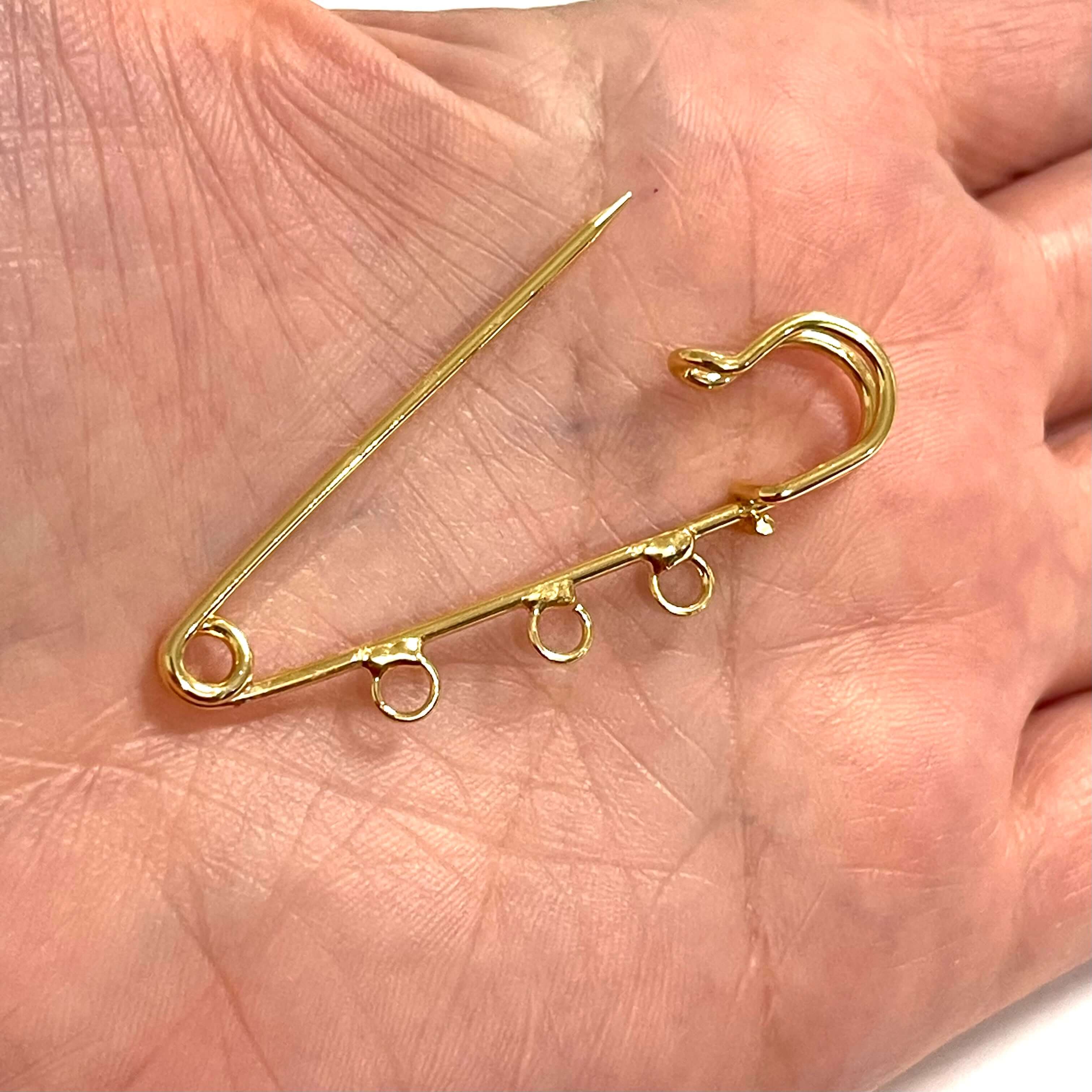 24Kt Gold Plated Kilt Pins, Gold Brooch Pins - Image 2