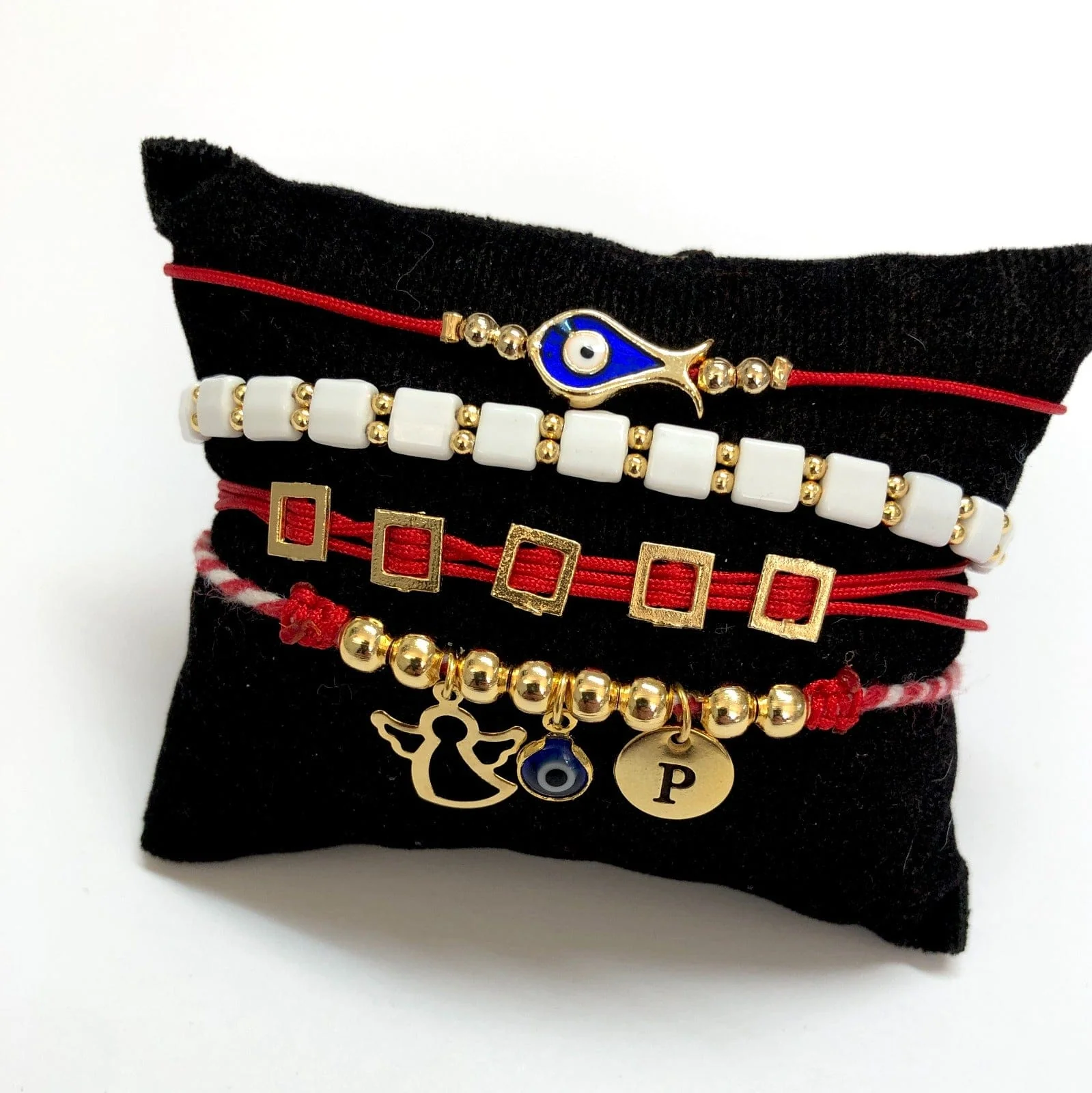 24Kt Gold Plated Square Spacer Charms, 10 pcs in a pack - Image 3