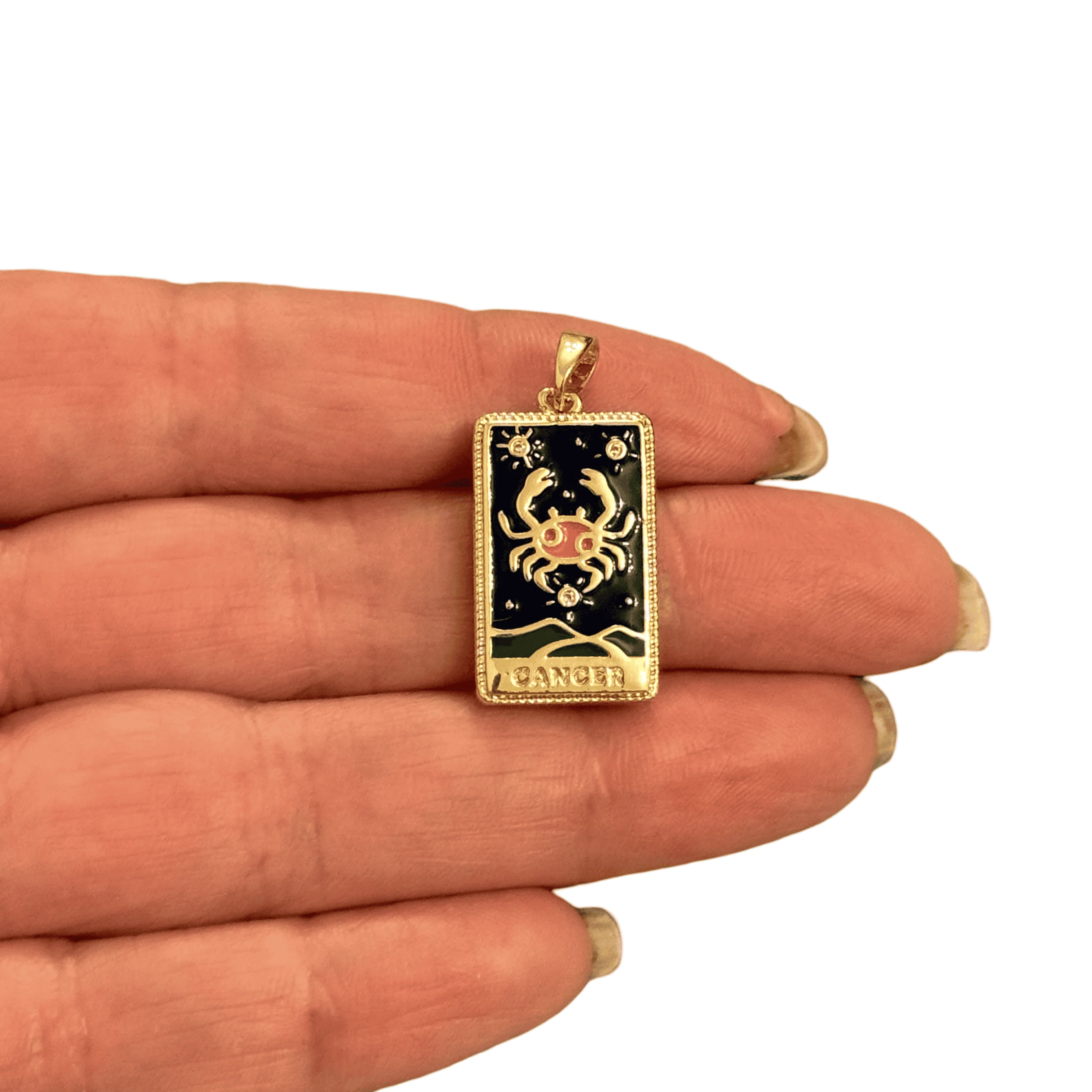 24Kt Gold Plated Waterproof Stainless Steel Zodiac Charm, Pendant - Image 12