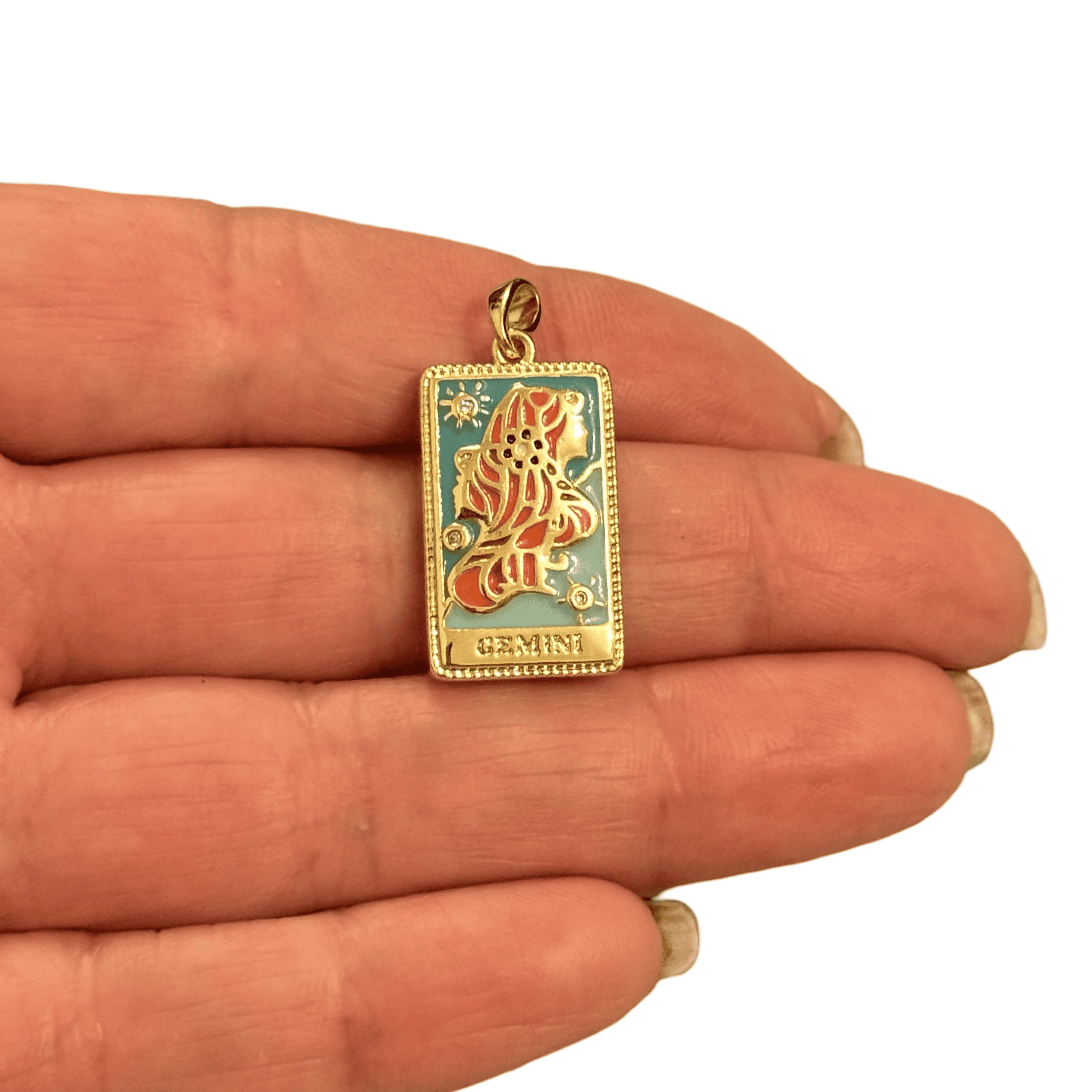24Kt Gold Plated Waterproof Stainless Steel Zodiac Charm, Pendant - Image 7