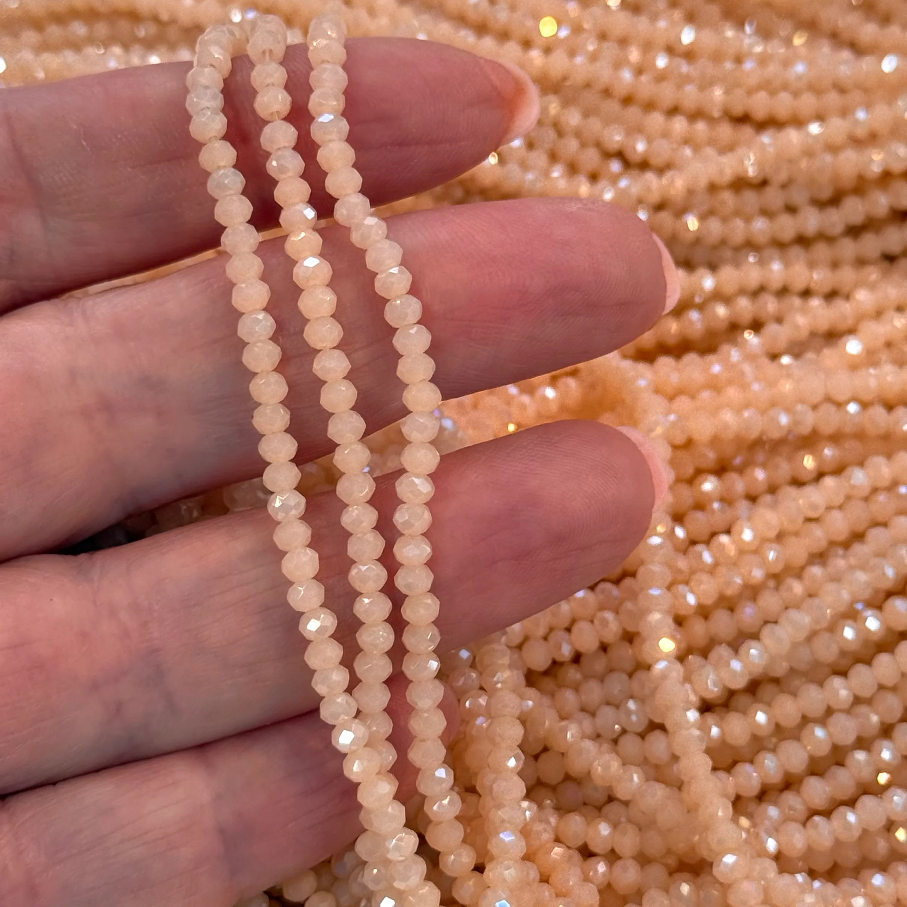 2mm Crystal rondelle beads strand 150 pcs, PBC2C154