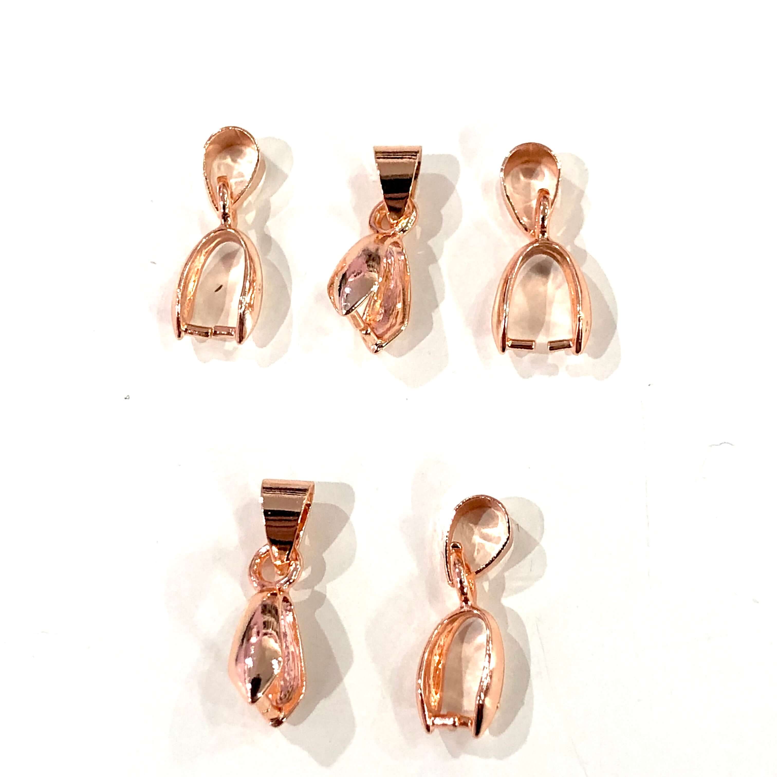 5 x Pinch Bails, 22Kt Gold  Plated, Size 20mm - Image 3