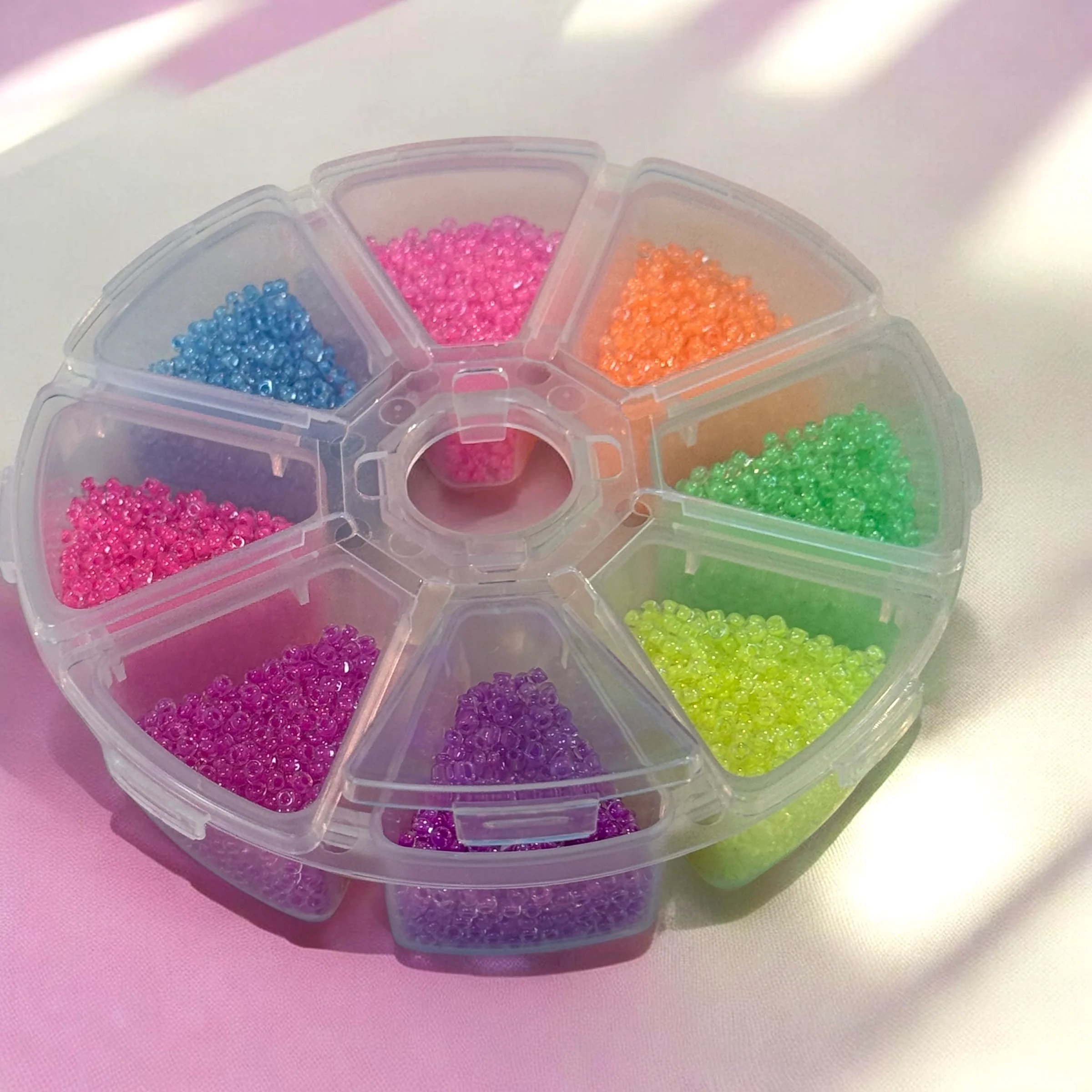 Authentic Miyuki Seed Beads 11-0 Luminous Colors Starter Kit 8 Colours,10g Each - Image 2