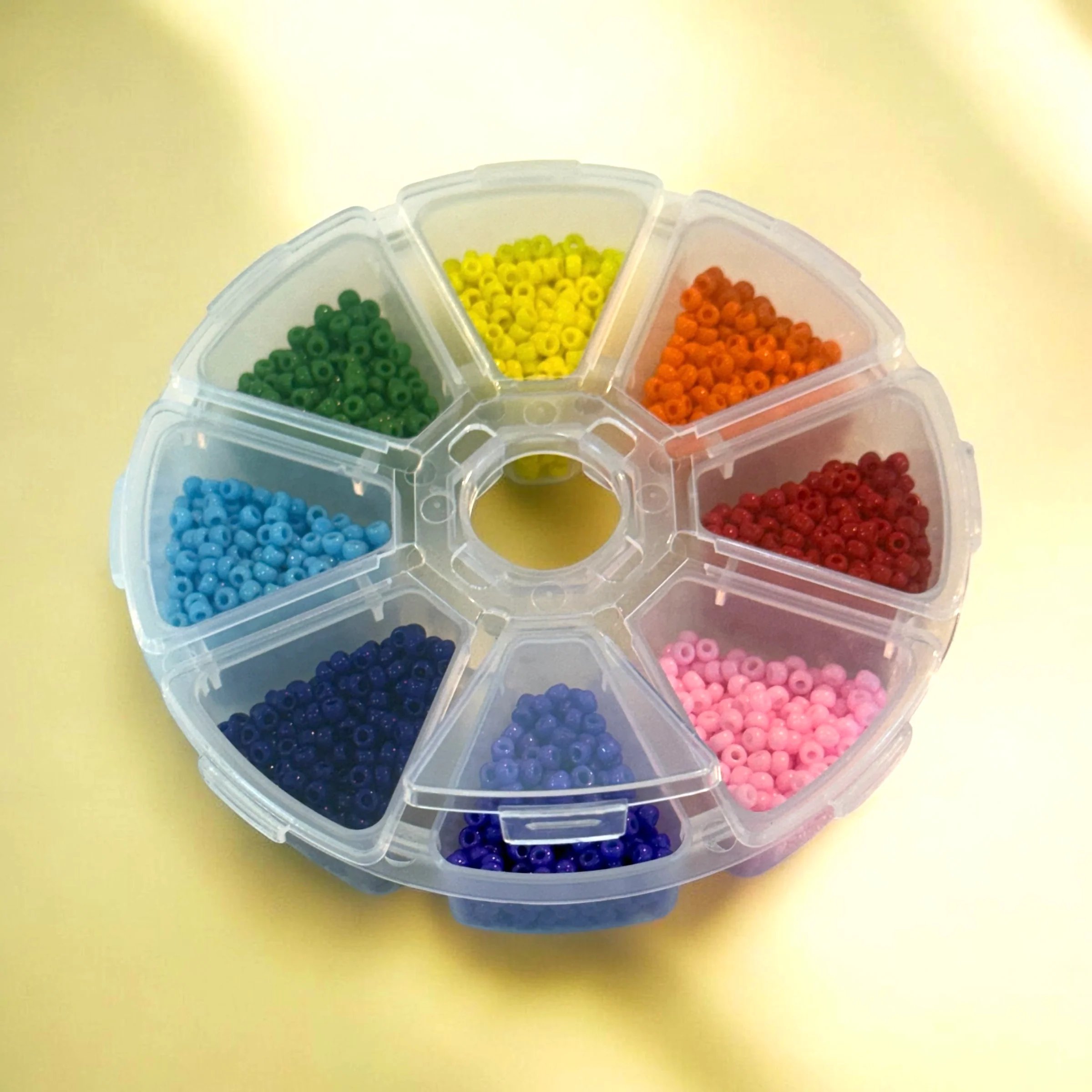 Authentic Miyuki Seed Beads 8-0 Rainbow Starter Kit 8 Colours,10g Each - Image 2