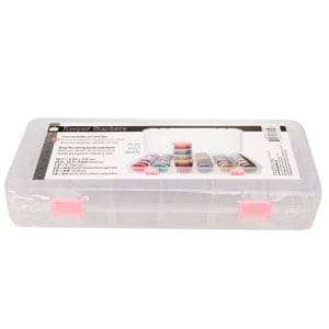 Bead Container, Set Of 28 Bead Storage Stack Jars In A Clear Box - Image 2