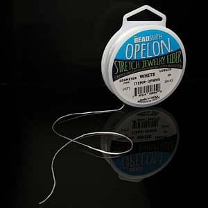 Best Stretch Cord for Bead Bracelets - Opelon 0.7mm White-100M - Image 7