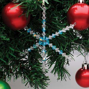 Christmas Snowflake Ornament Wire Form Set 9"-23cm,Christmas Decoration DIY Kit - Image 3