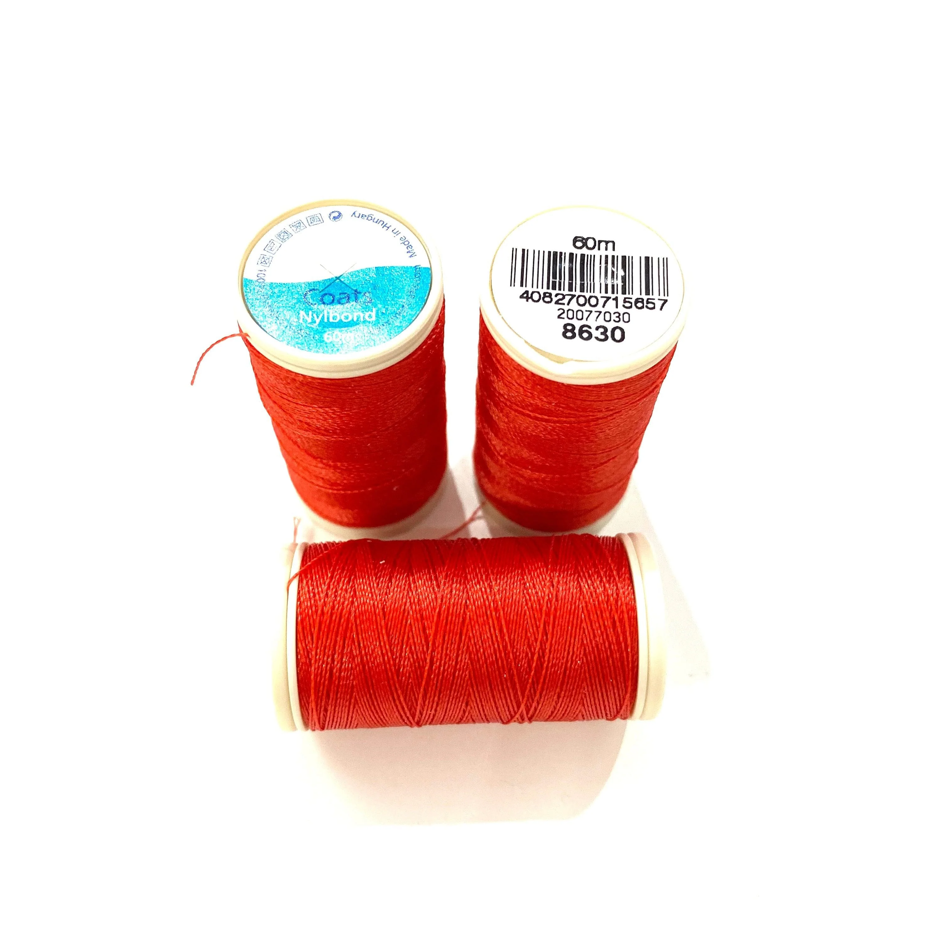 Coats, Nylbond extra strong beading thread | 60mt | bright red 8630