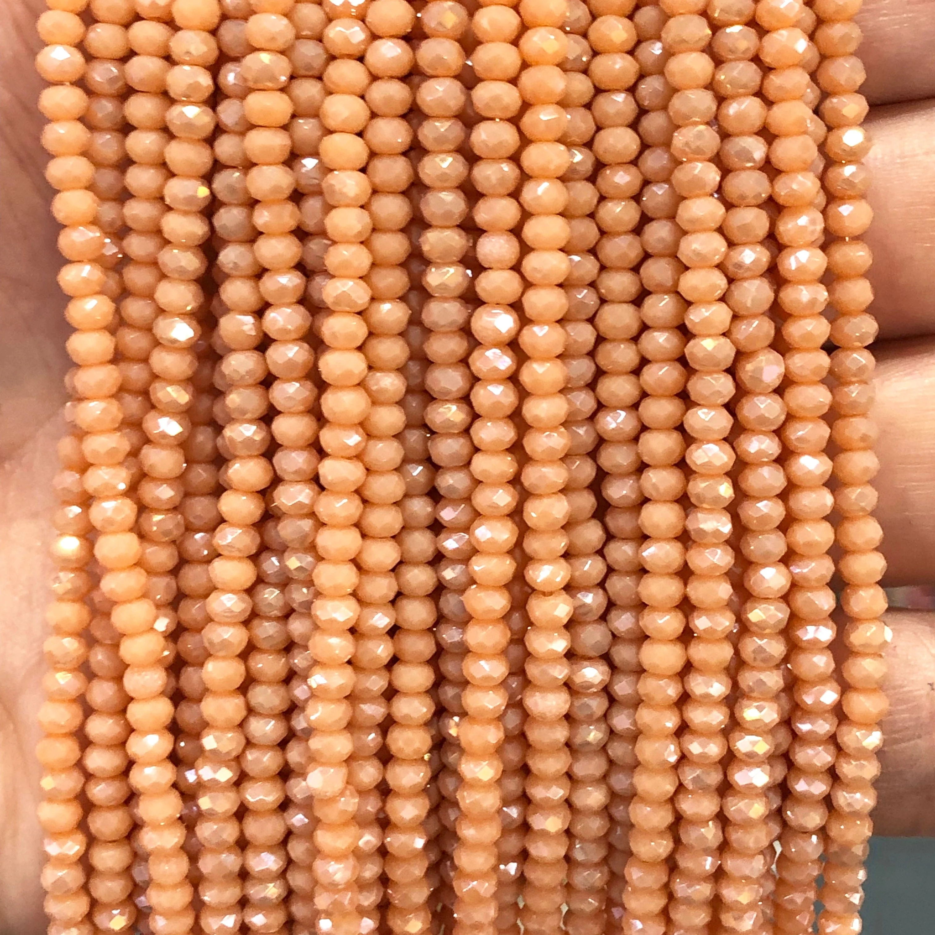 Crystal faceted rondelle 3mm Beads, PBC3C37