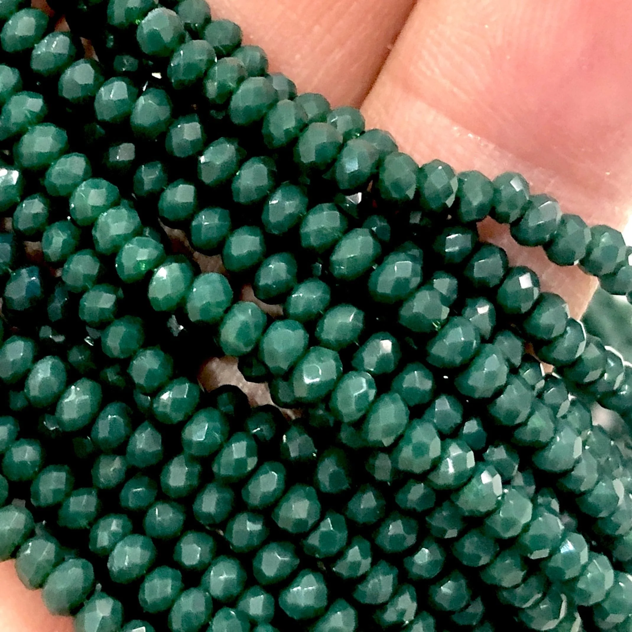 Crystal faceted rondelle 2mm Beads, PBC2C16 - Image 2