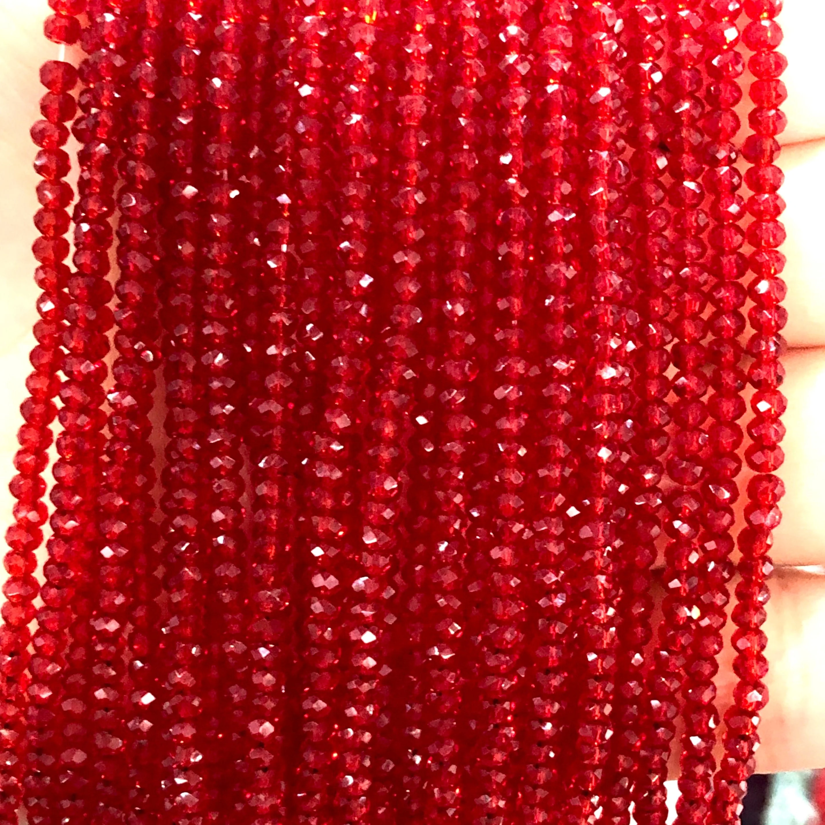 Crystal faceted rondelle 2mm Beads, PBC2C23