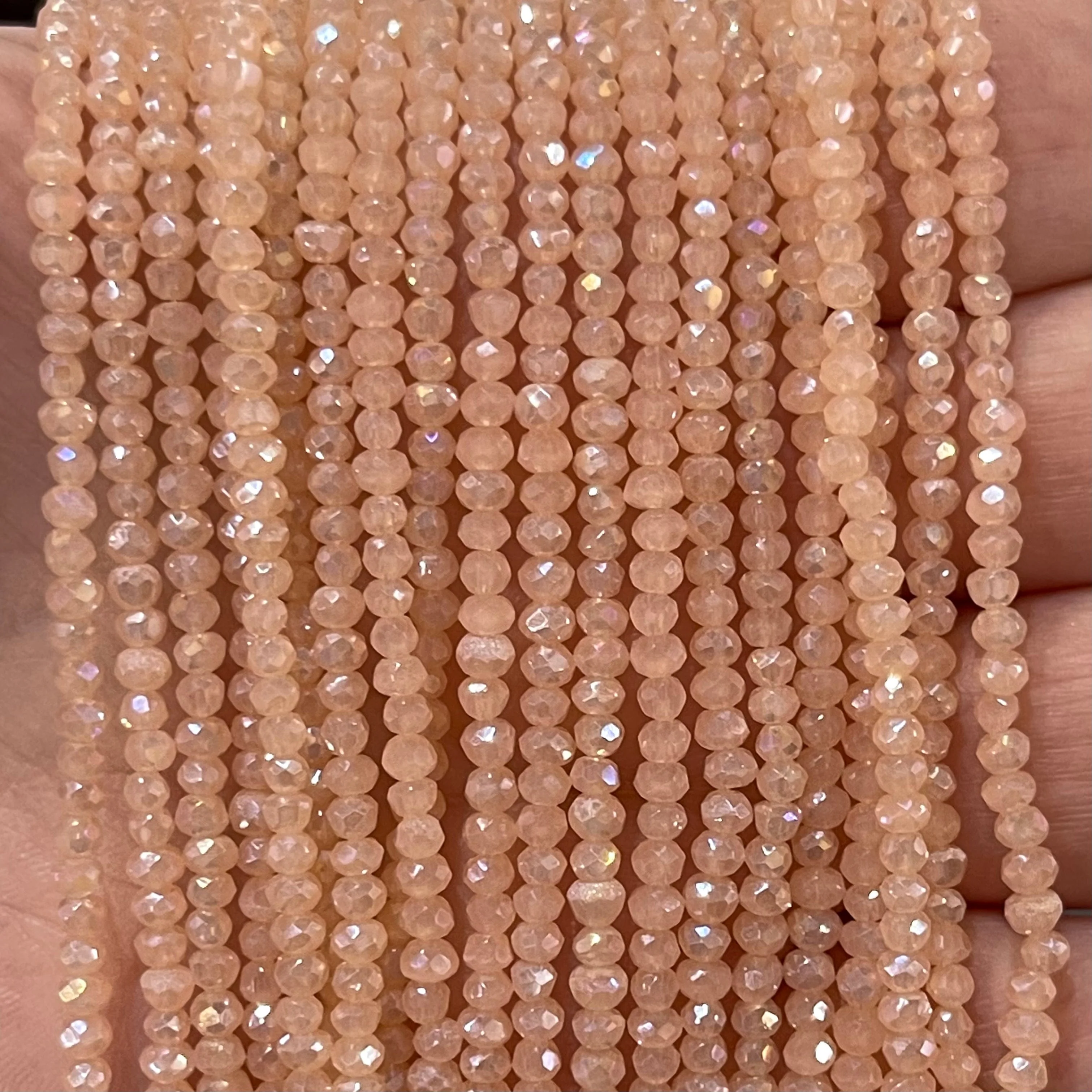 Crystal faceted rondelle 2mm Beads, PBC2C41