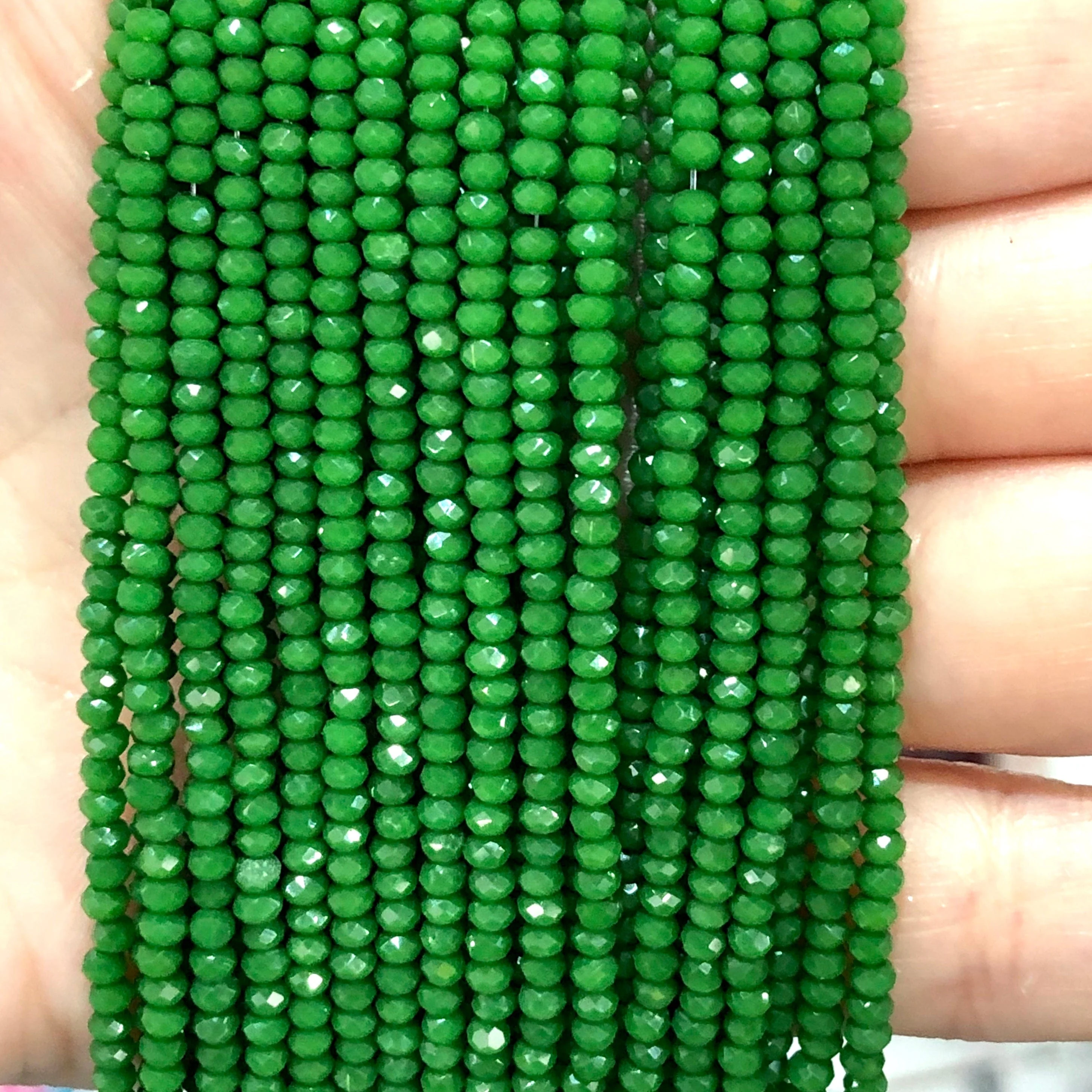 Crystal faceted rondelle 2mm Beads, PBC2C59