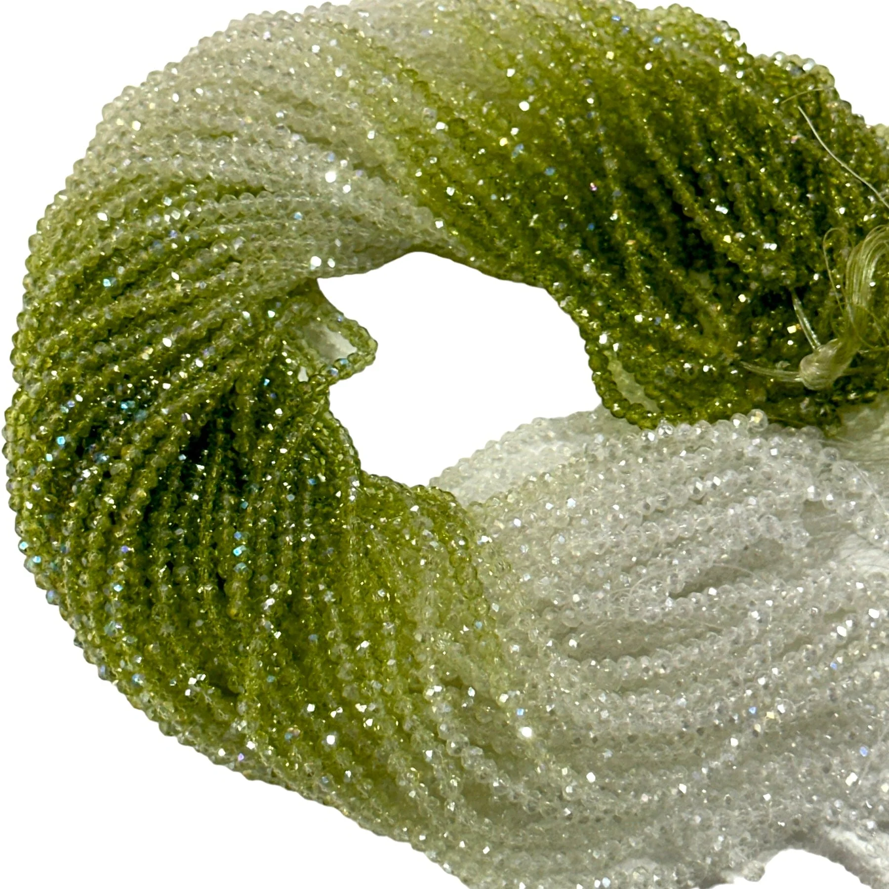 Crystal faceted rondelle 3mm Beads, PBC3C116 - Image 2