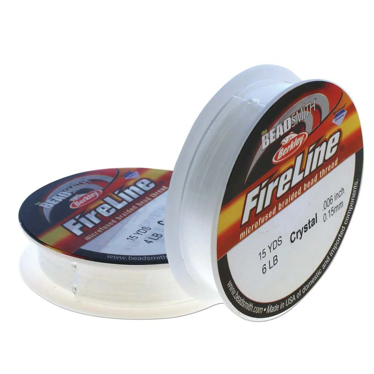FIRELINE Crystal Beading Thread – 4LB & 6LB, 15 Yards per Spool (2-Pack) - Image 7
