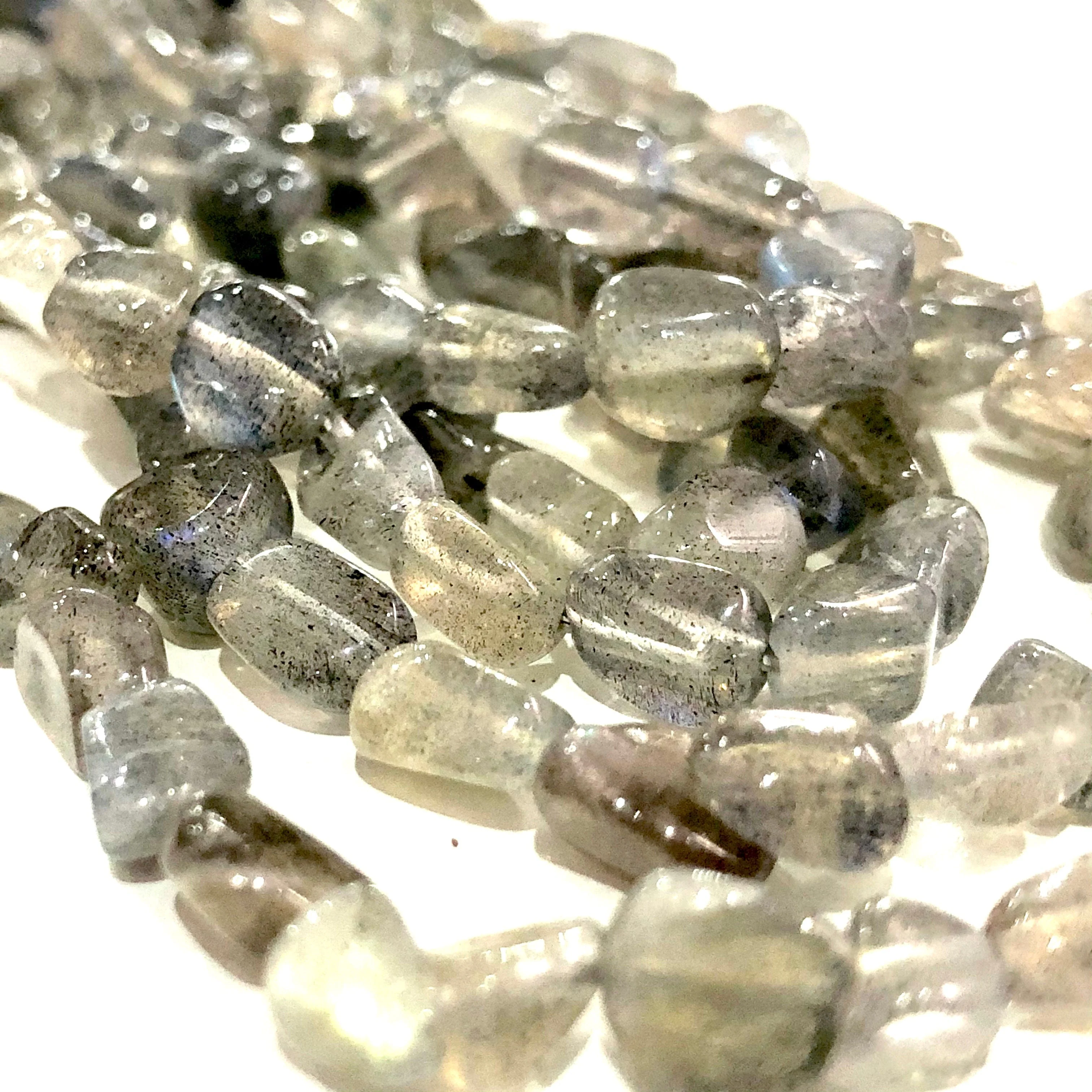 Genuine Labradorite Natural Gemstone Nuggets,62 Beads - Image 2