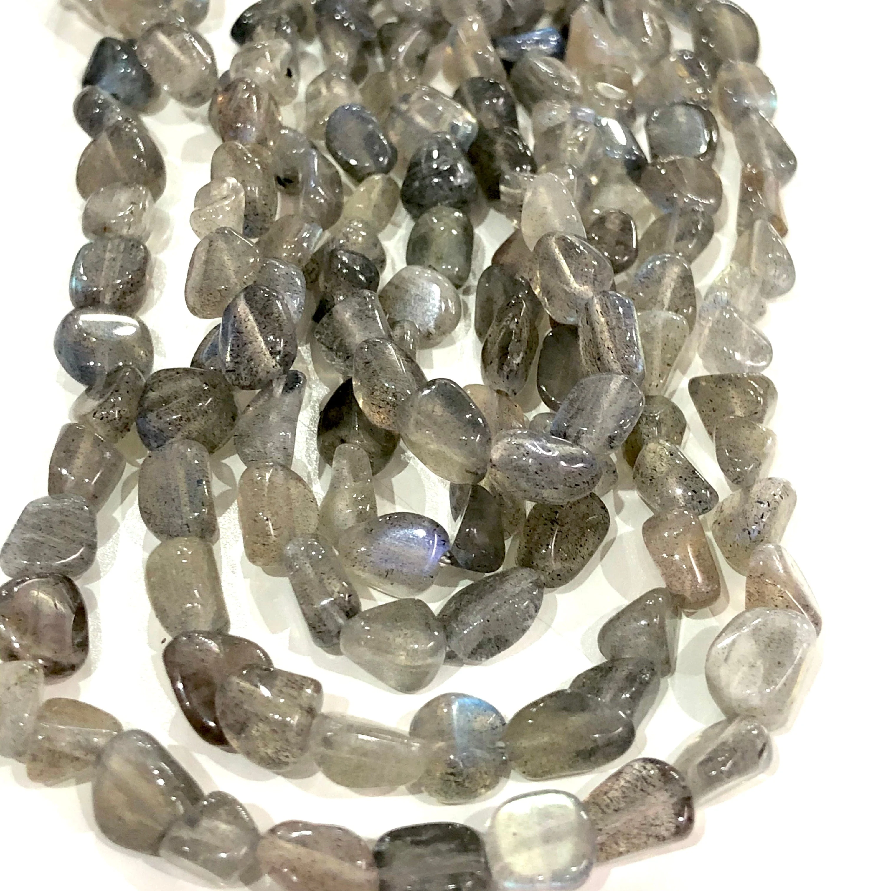 Genuine Labradorite Natural Gemstone Nuggets,62 Beads - Image 3