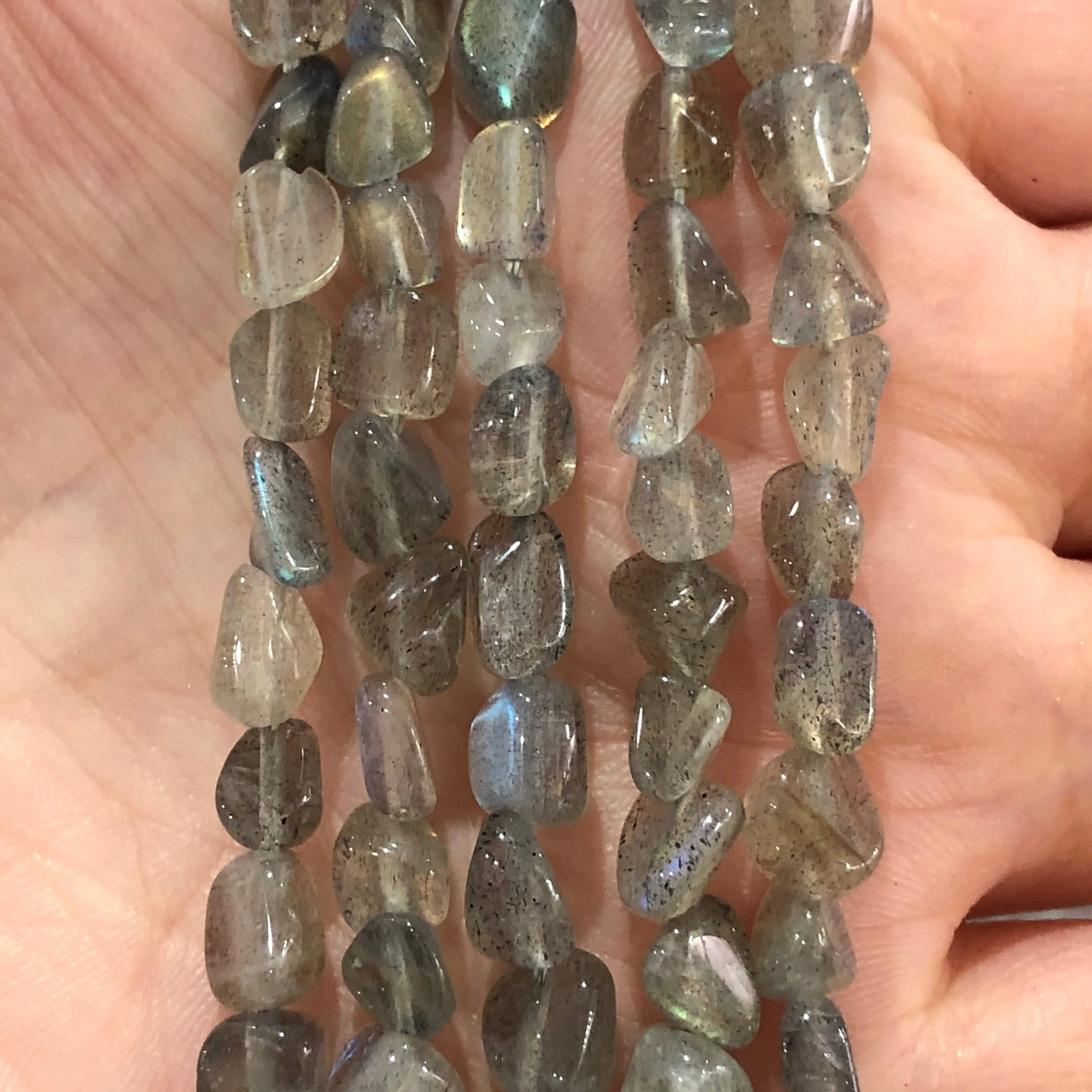 Genuine Labradorite Natural Gemstone Nuggets,62 Beads - Image 4