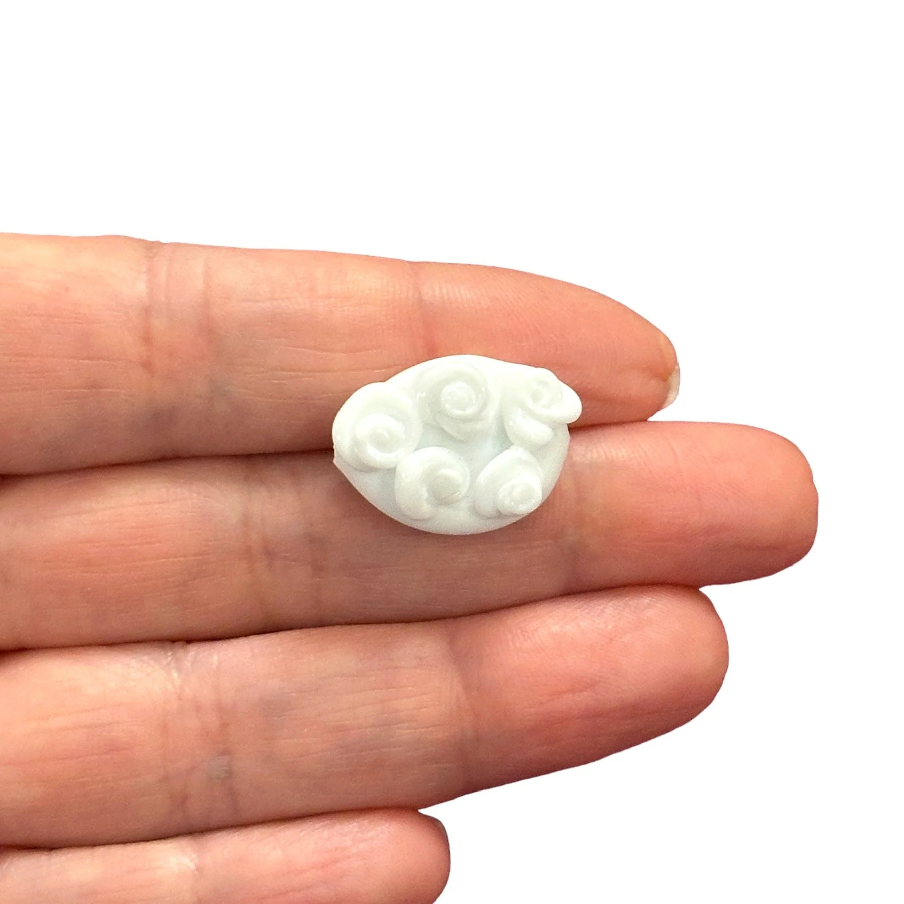 Hand Made Murano Glass Fluffy Cloud Charm