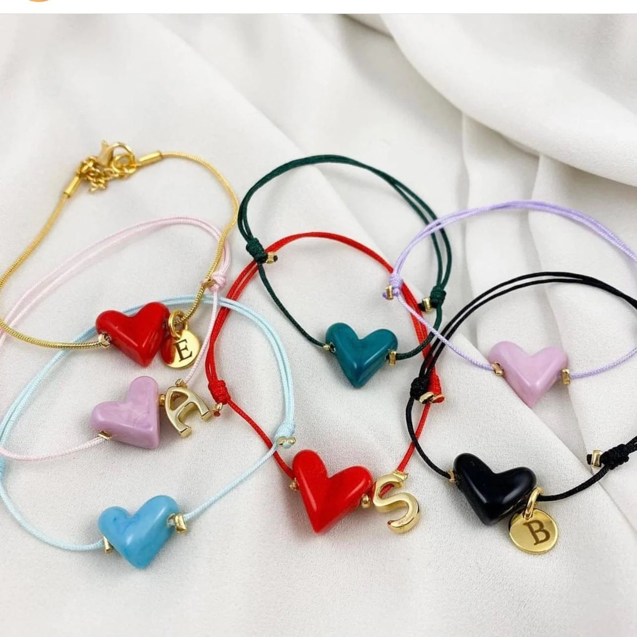 Hand Made Murano Glass White Heart Charm - Image 2