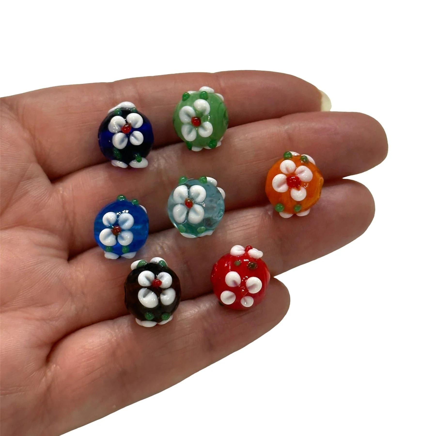 Hand Made Orange BloomBeads - Image 2