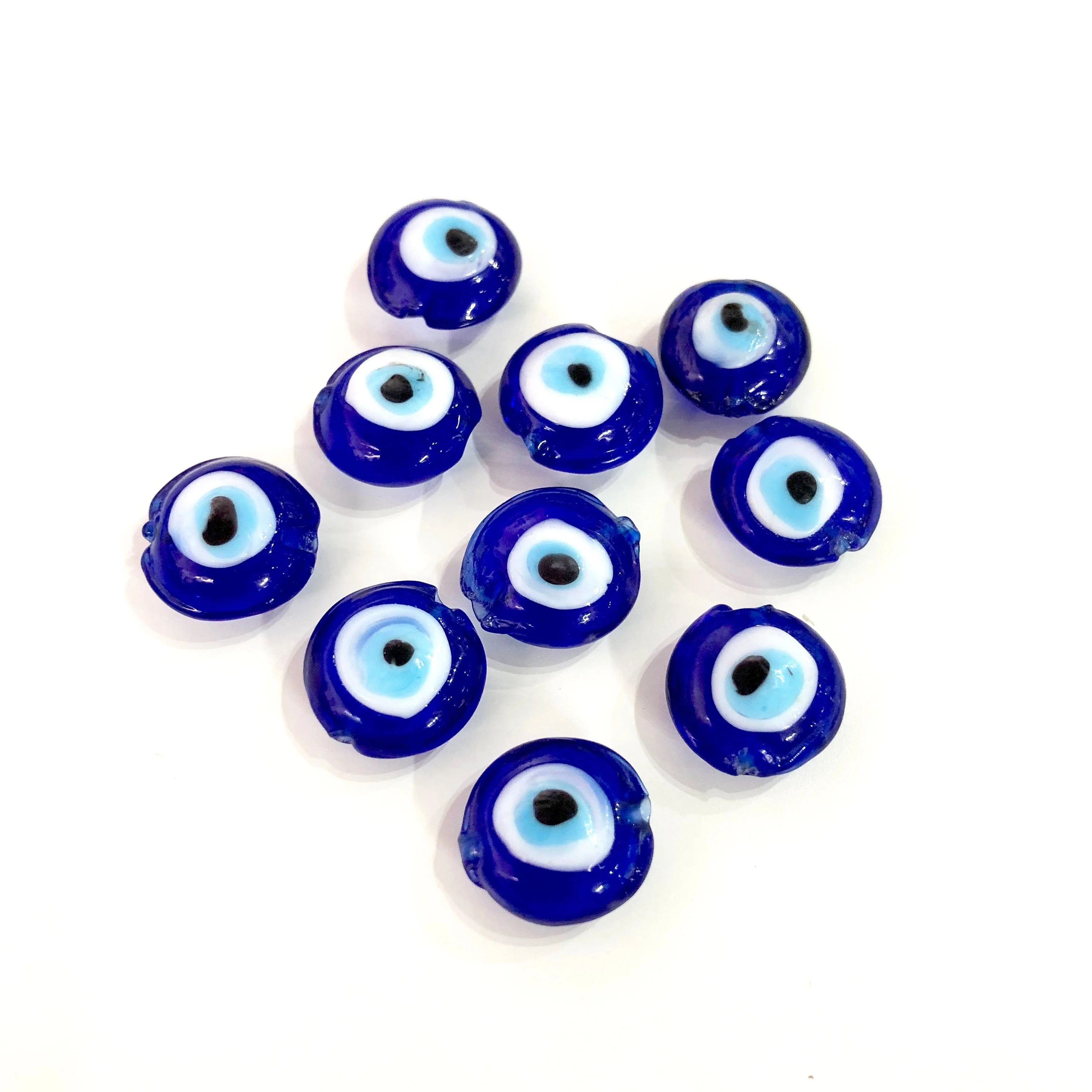 Handmade Evil Eye Beads - Murano Glass Evil Eye Beads - Lamp Work Turkish Evil Eye Beads - Murano Lampwork Turkish Evil Eye - Image 2