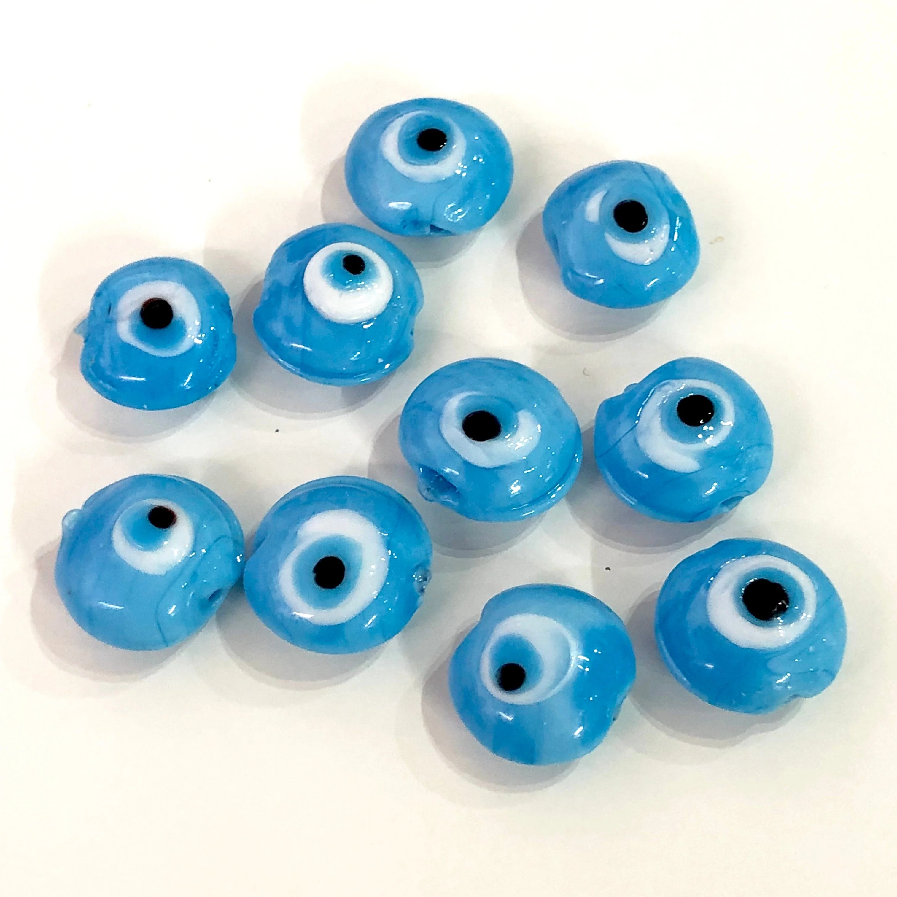 Handmade Evil Eye Beads - Murano Glass Evil Eye Beads - Lamp Work Turkish Evil Eye Beads - Murano Lampwork Turkish Evil Eye - Image 4