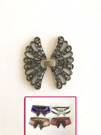 Antique Gold Plated FlutterBye Clasp - Image 2
