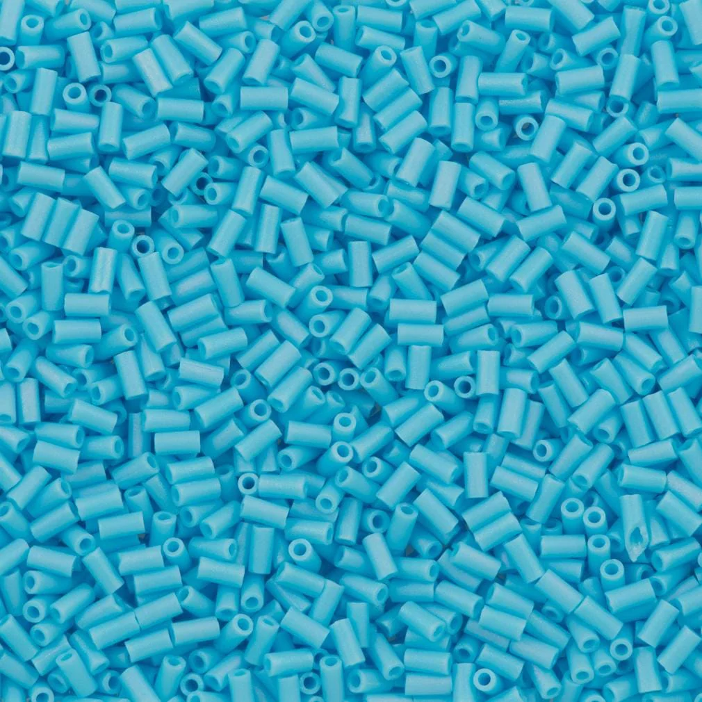 Miyuki Bugles size 3mm 0413FR  Matte Opaque Turquoise Blue AB