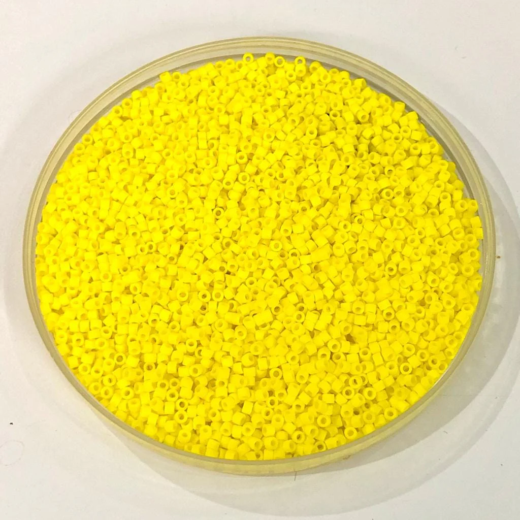 DB0751 Opaque Yellow Matted, Miyuki Delica 11/0 - Image 2