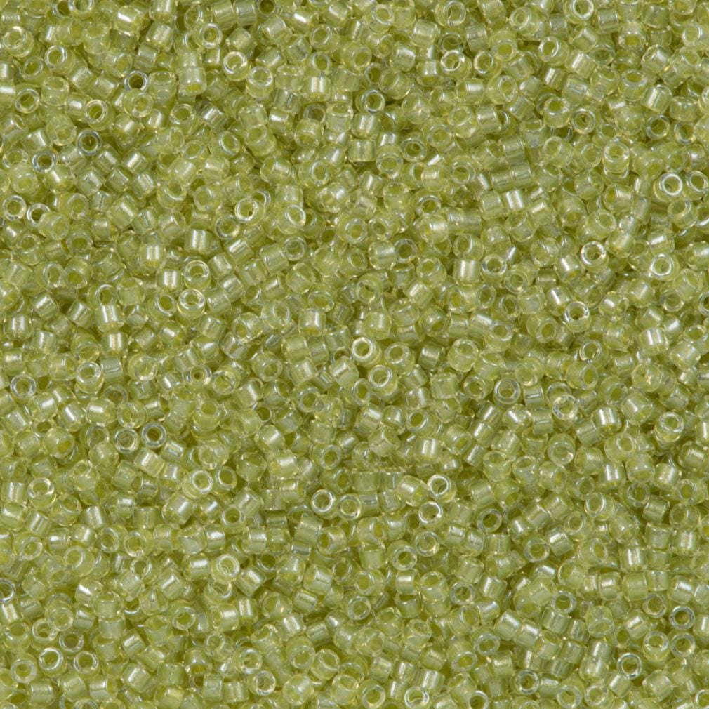 DB0903 - Sparkling Peridot Lined Crystal, Miyuki Delica 11/0