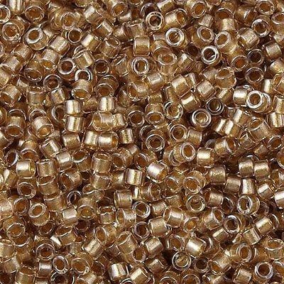 DB0907 - Sparkling Lt. Bronze Lined, Miyuki Delica 11/0