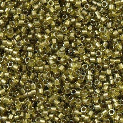 DB0908 - Sparkling Lt. Yellow Lined, Miyuki Delica 11/0