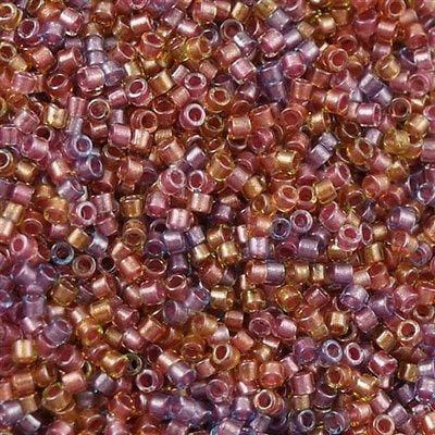 DB0982 - Lined Purple-Salmon Mix, Miyuki Delica 11/0