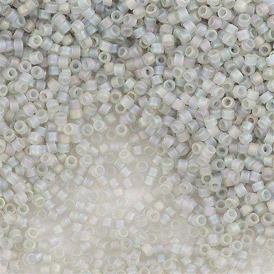 DB1286 - Matted Transparent Grey Mist AB, Miyuki Delica 11/0