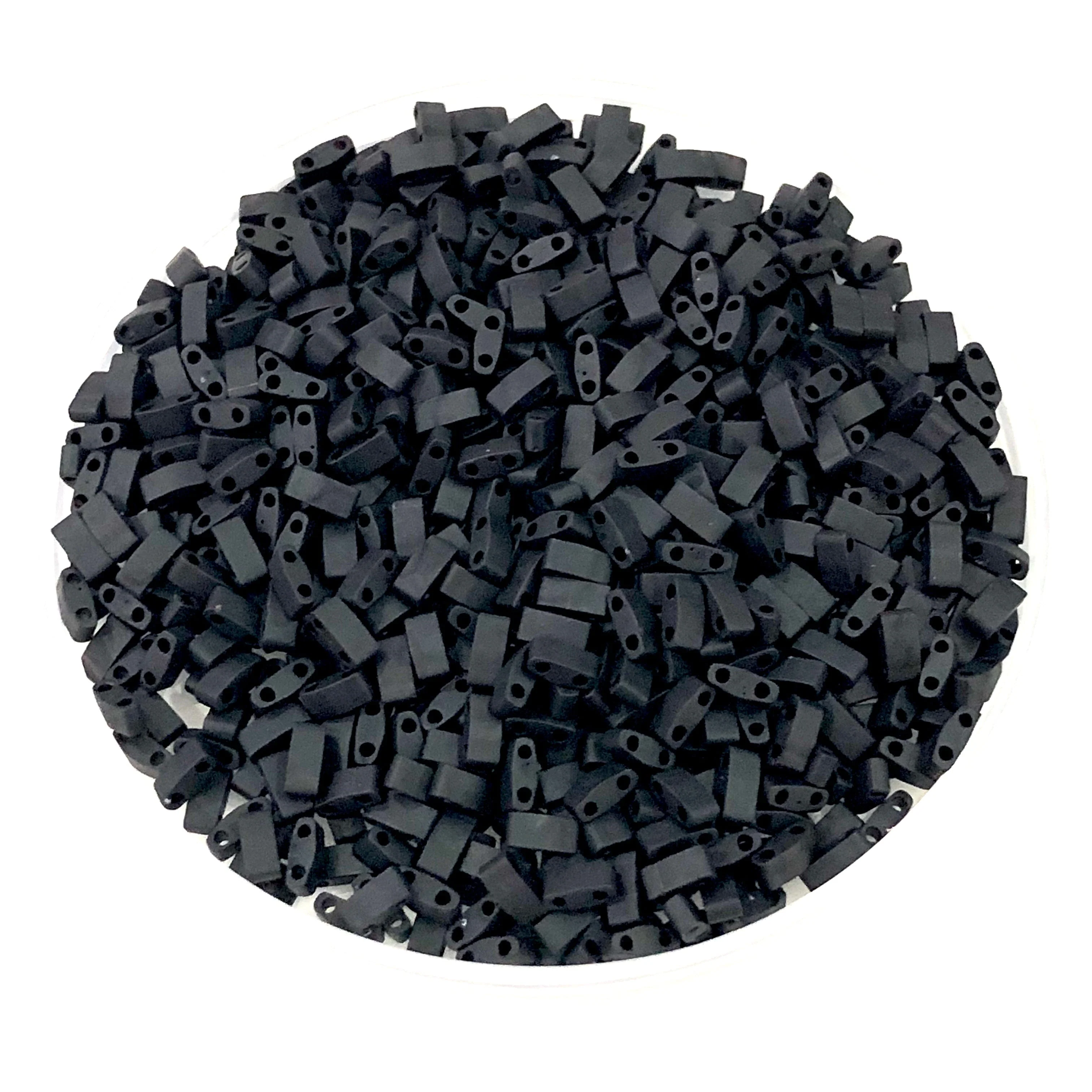 Miyuki Half Tila Beads HTL0401F Matted Black , - Image 2