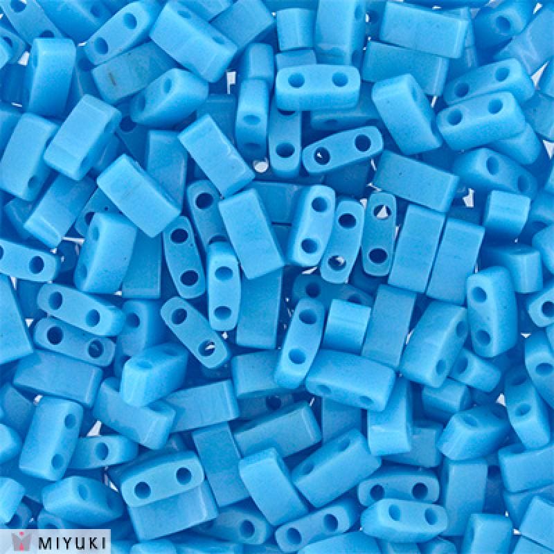 Miyuki Half Tila Beads HTL0413 Opaque Turquoise Blue ,