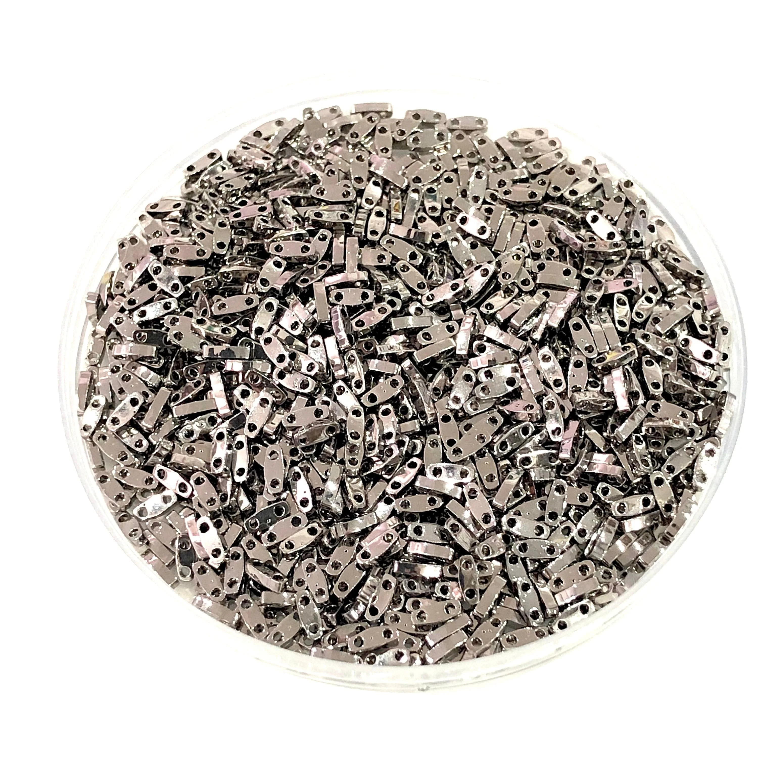 Miyuki Quarter Tila Beads 0190 Nickel Plated, - Image 2