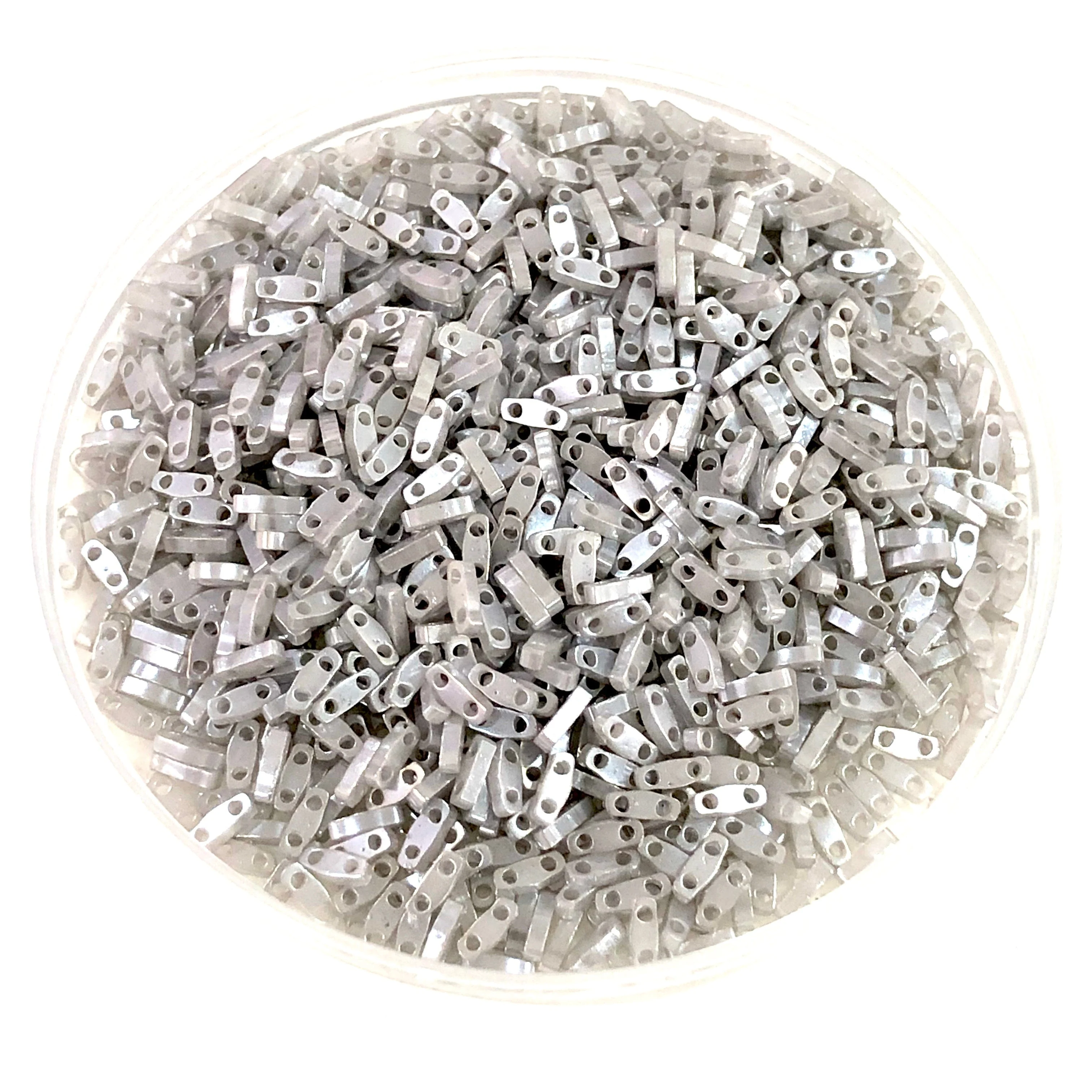Miyuki Quarter Tila Beads 0526 Silver Grey Ceylon, - Image 2