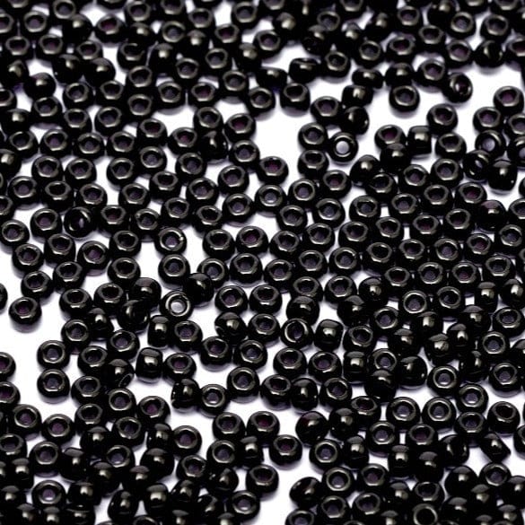 Miyuki Seed Beads 11/0 Black, 0401 - Image 2