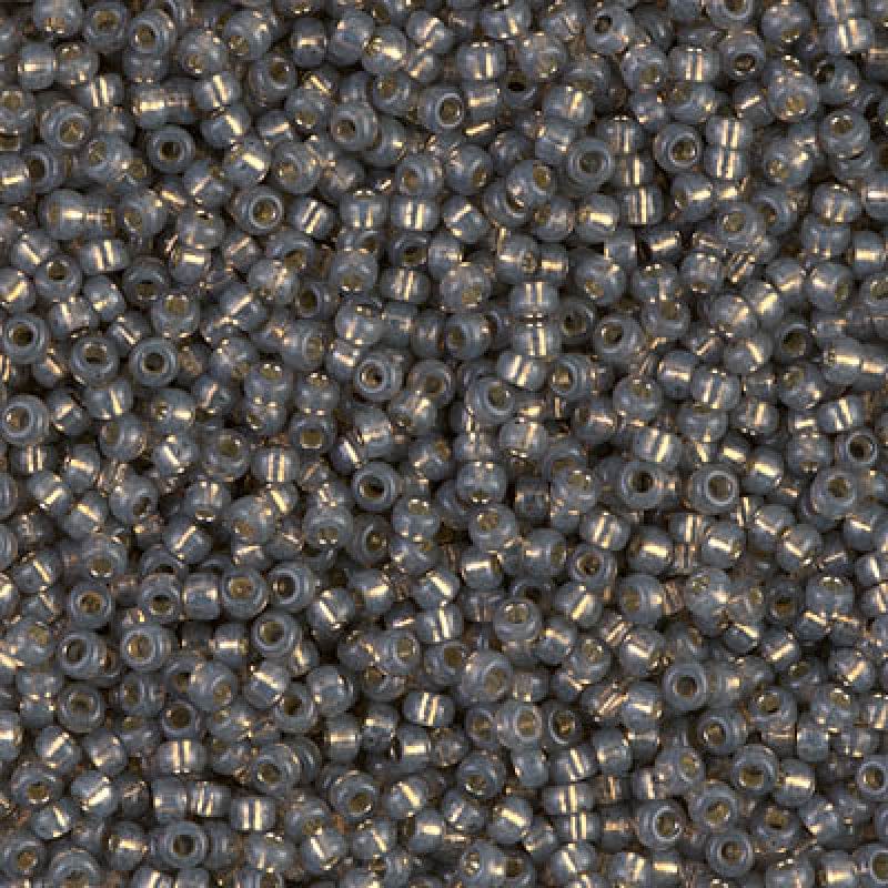 Miyuki Seed Beads 11/0 Dyed Rustic Grey Silver Lined Alabaster,0650